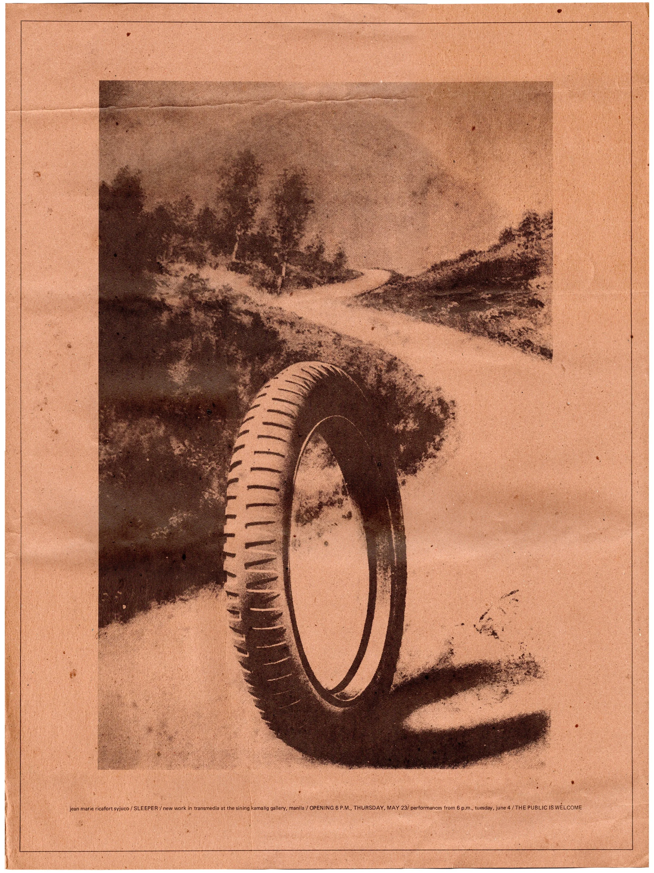Jean Marie Syjuco: "Sleeper", Sining Kamalig Gallery (1985) - Design by Cesare A.X. Syjuco