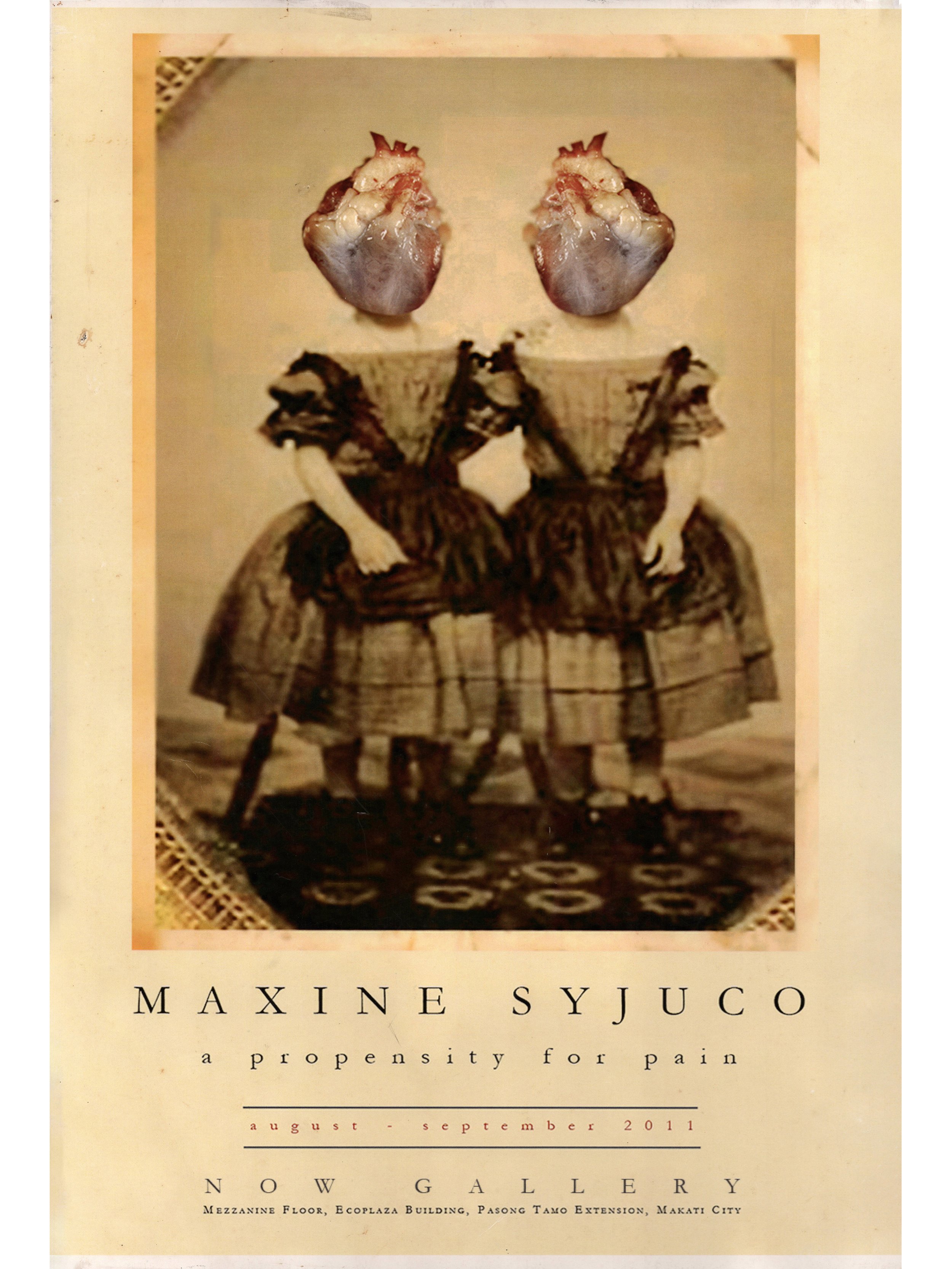 Maxine Syjuco: "A Propensity for Pain", Now Gallery (2011) - Design by Maxine Syjuco