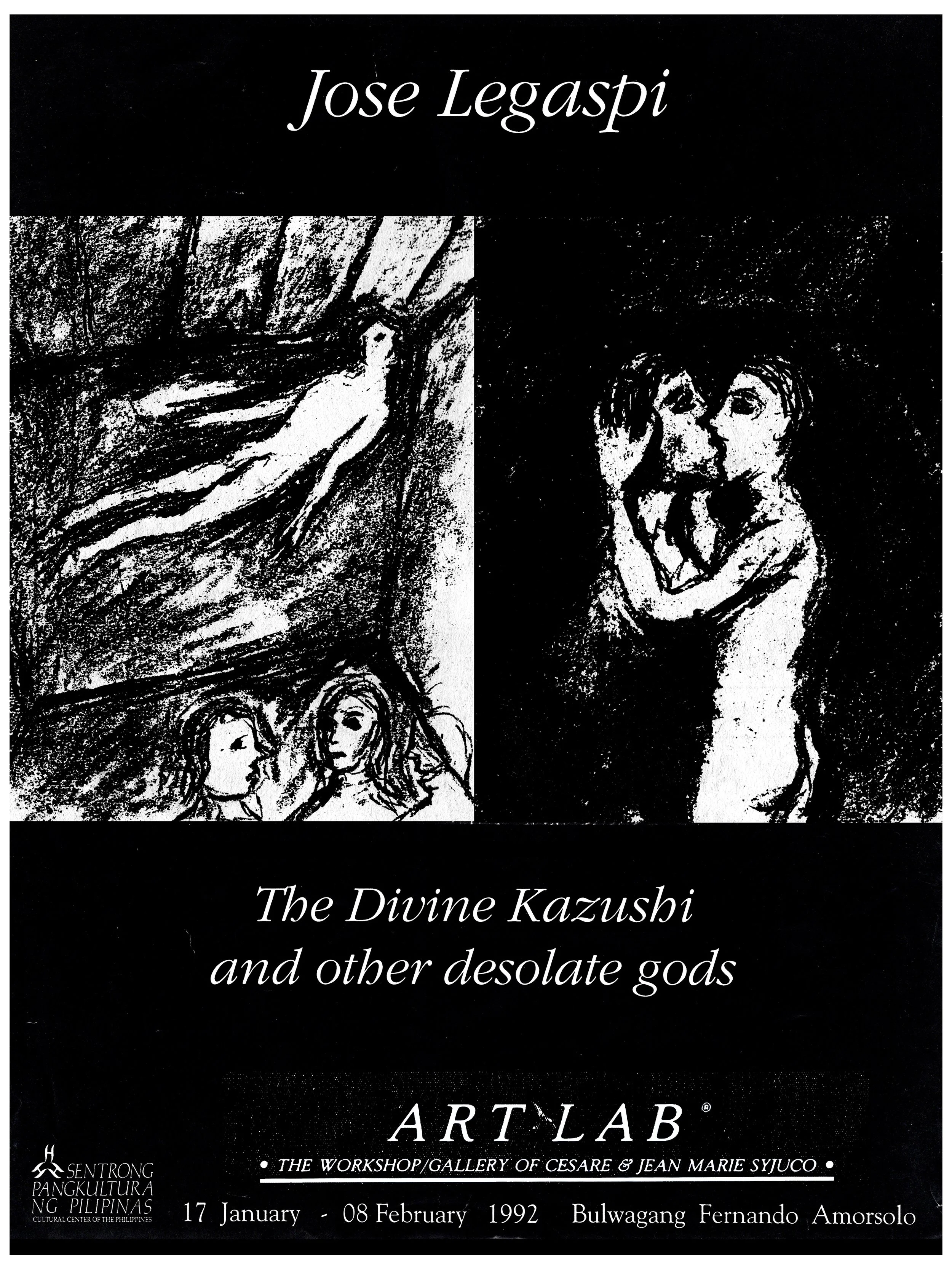 Jose Legaspi: "The Divine Kazushi and other desolated gods", Bulwagang Fernando Amorsolo, CCP • Art Lab® (1992)
