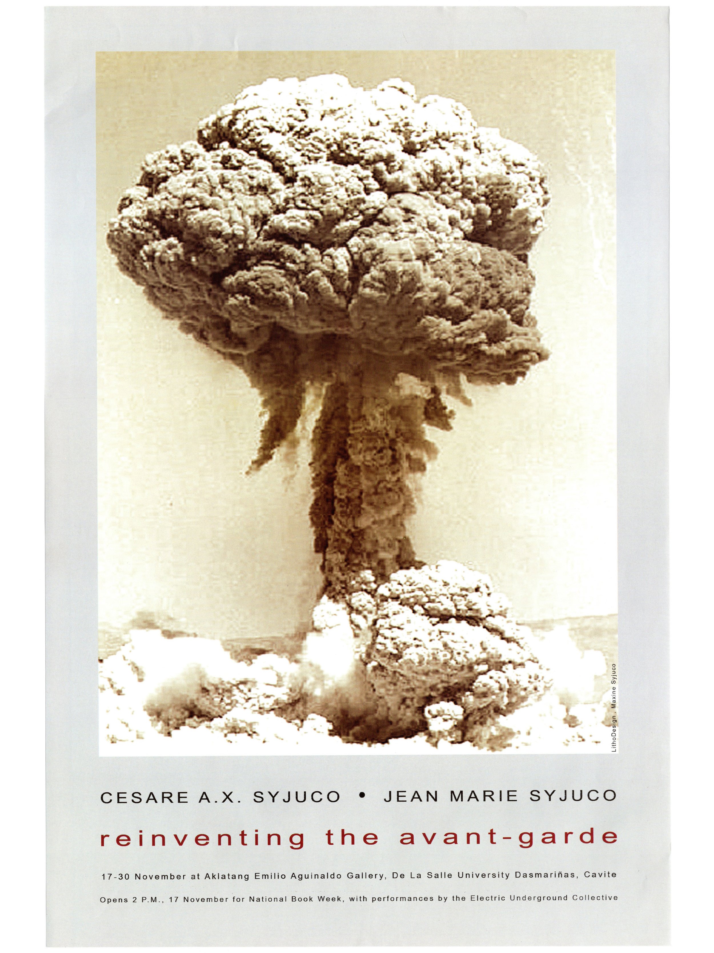 Cesare A.X. Syjuco • Jean Marie Syjuco: "Reinventing the Avant-garde", Aklatang Emilio Aguinaldo Gallery, DLSU Dasmariñas (2008) - Design by Maxine Syjuco