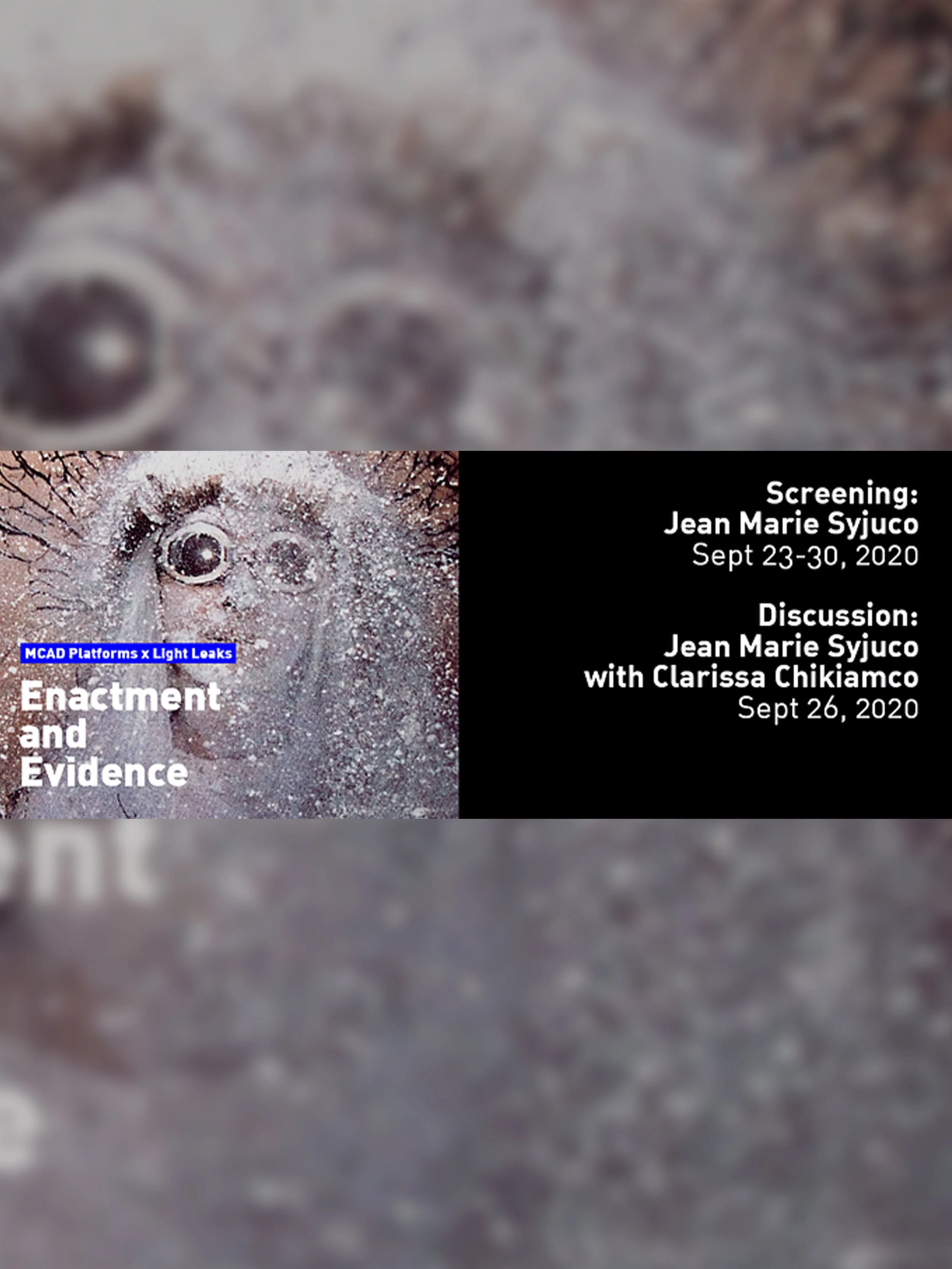 Jean Marie Syjuco : "Enactment and Evidence", Museum of Contemporary Art and Design [MCAD Manila] (2020)