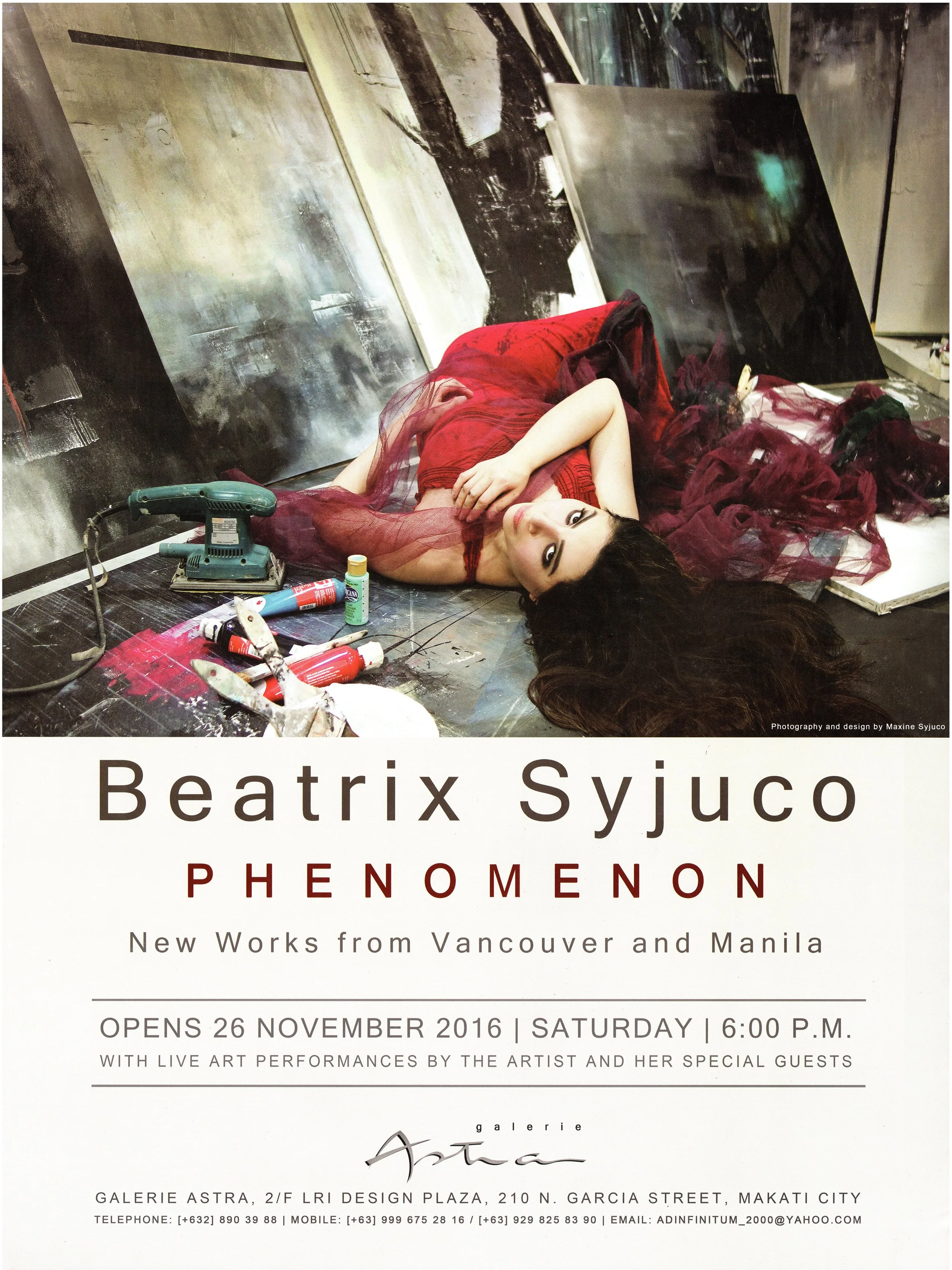 Beatrix Syjuco: "Phenomenon (New Works from Vancouver and Manila)", Galerie Astra (2016) - Photography + Design by Maxine Syjuco