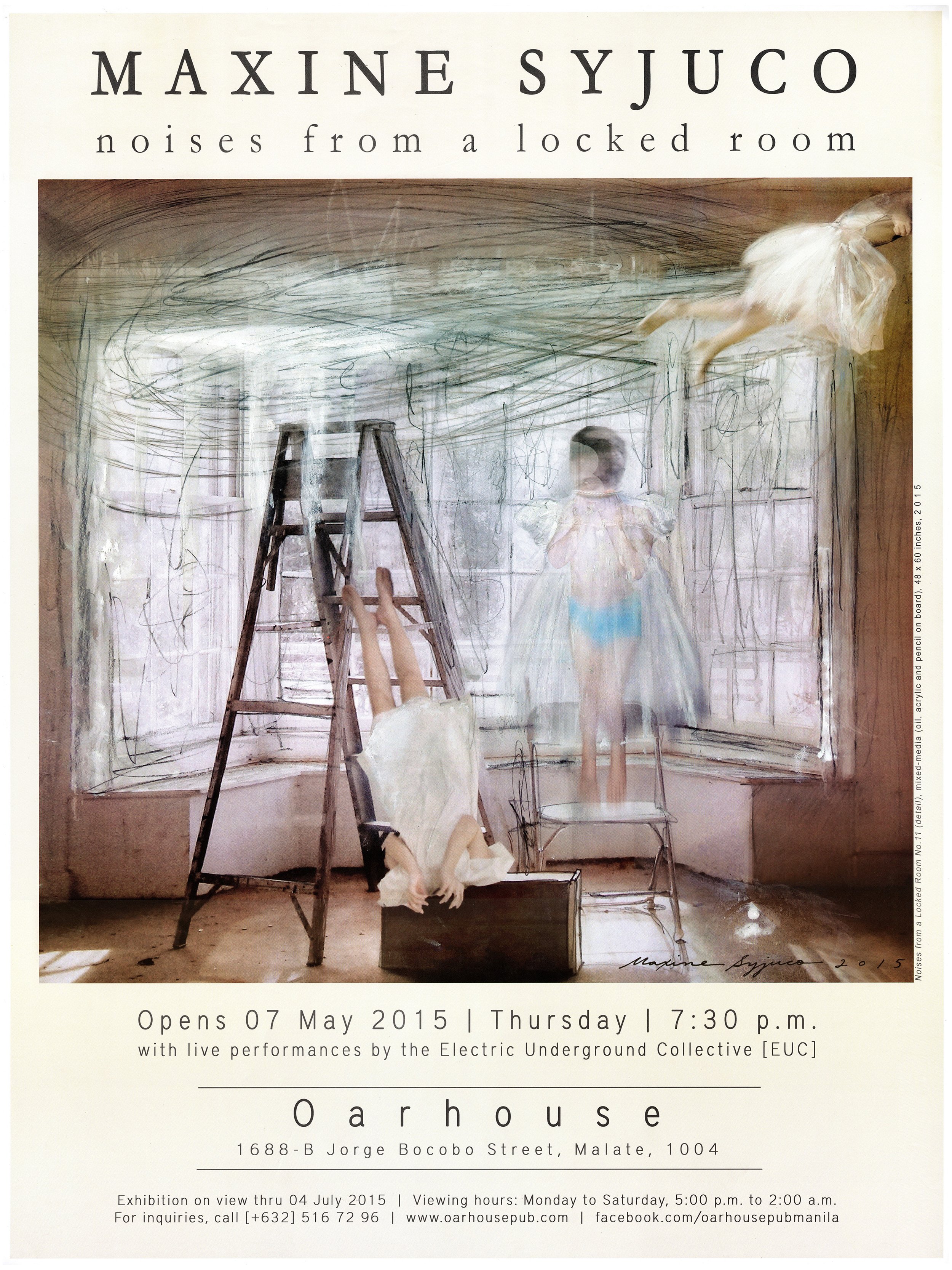 Maxine Syjuco: "Noises From A Locked Room", Oarhouse (2015) - Design by Maxine Syjuco