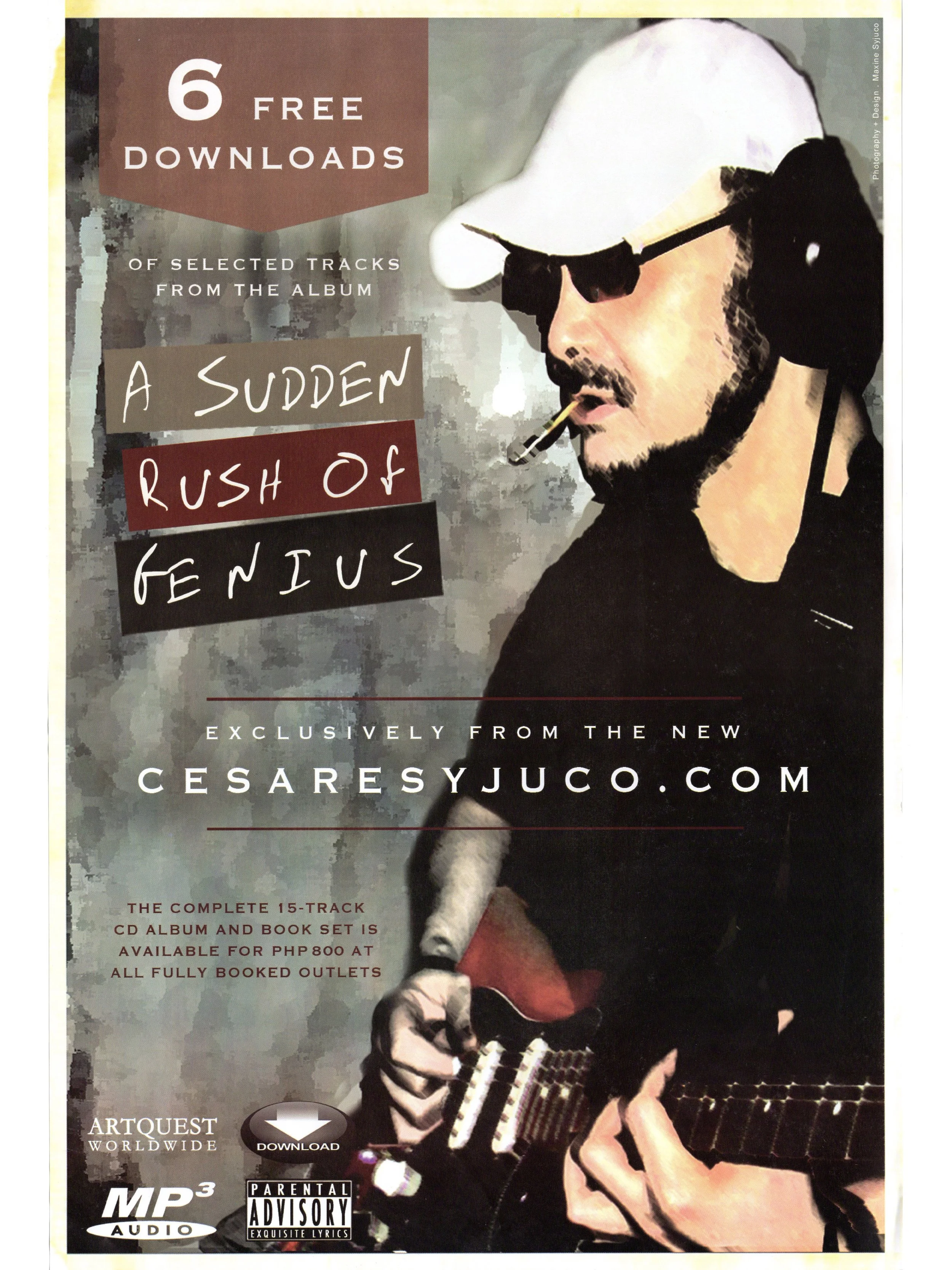 Cesare A.X. Syjuco: "A Sudden Rush of Genius", cesaresyjuco.com (2011) - Photography + Design by Maxine Syjuco