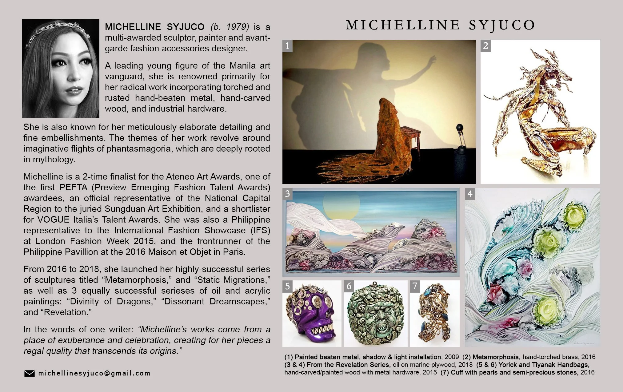 Mickey Syjuco - biography biodata and artworks from the ART LAB catalog - The Syjuco Museum