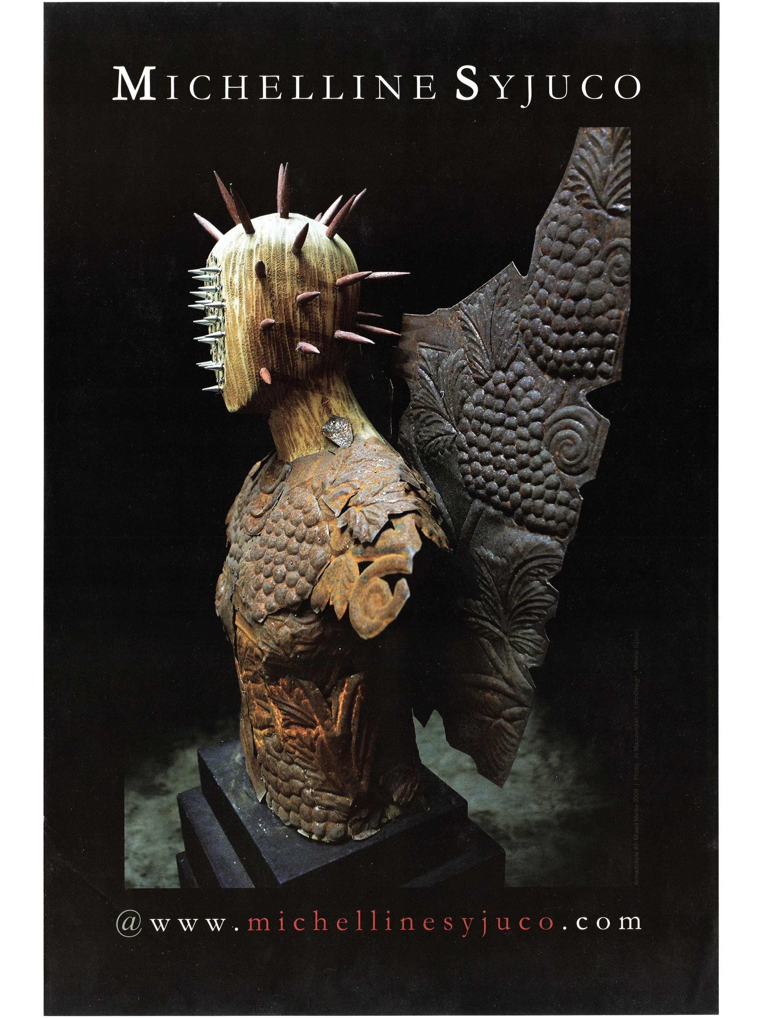 Michelline Syjuco: "Michelline Syjuco", michellinesyjuco.com (2008) - Art by Michelline Syjuco "Armadobyte #2, 2008" Photography by At Maculangan / Design by Maxine Syjuco