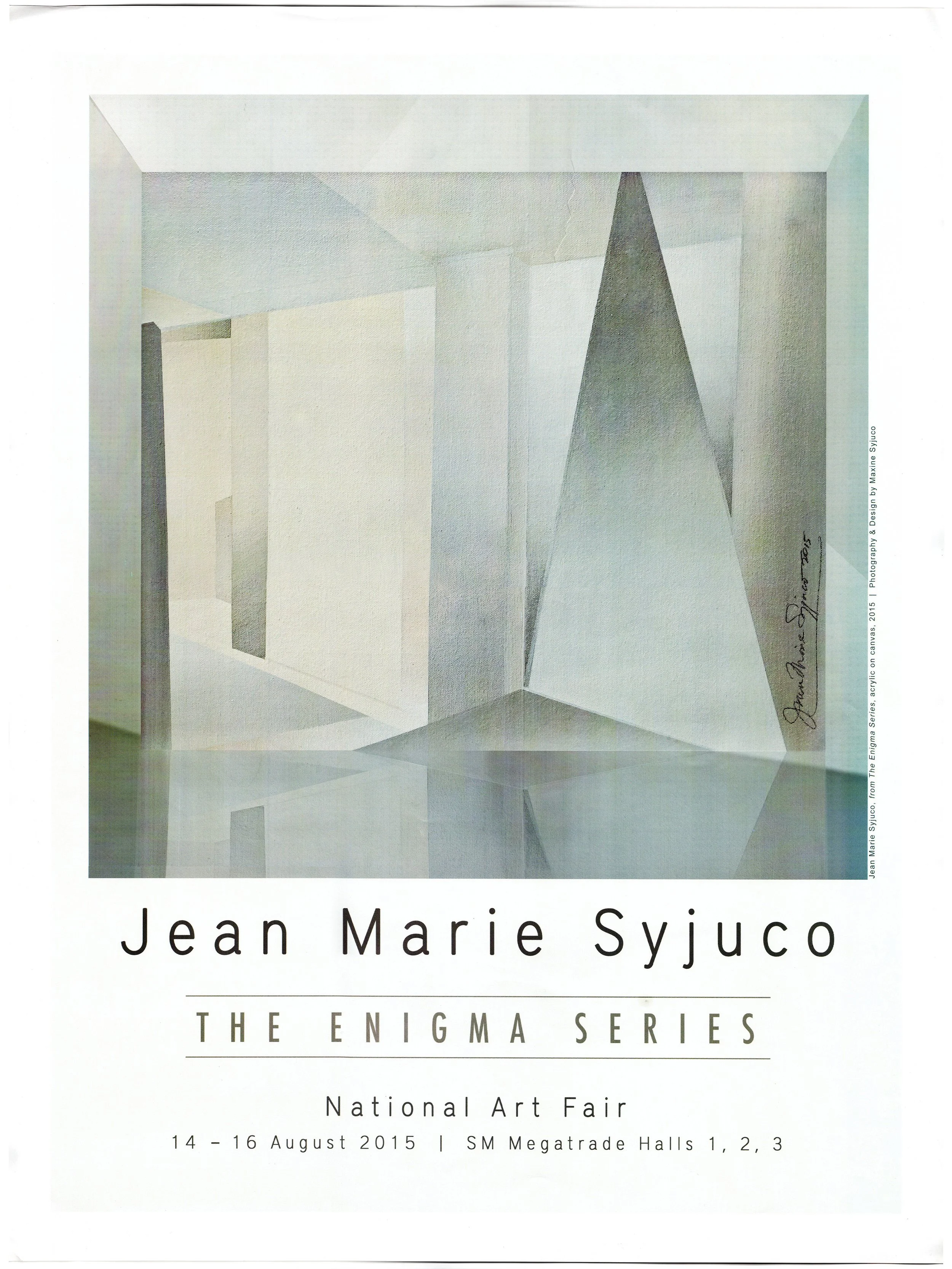 Jean Marie Syjuco: "The Enigma Series", National Art Fair, SM Megatrade Hall (2015) - Art by Jean Marie Syjuco from her "The Enigma Series, 2015" / Design by Maxine Syjuco