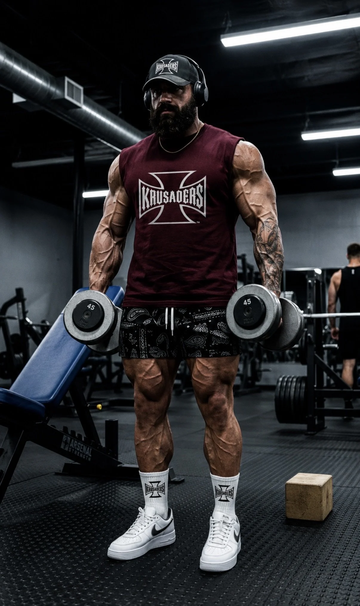 Demon Slayer Burgundy sleeveless shirt