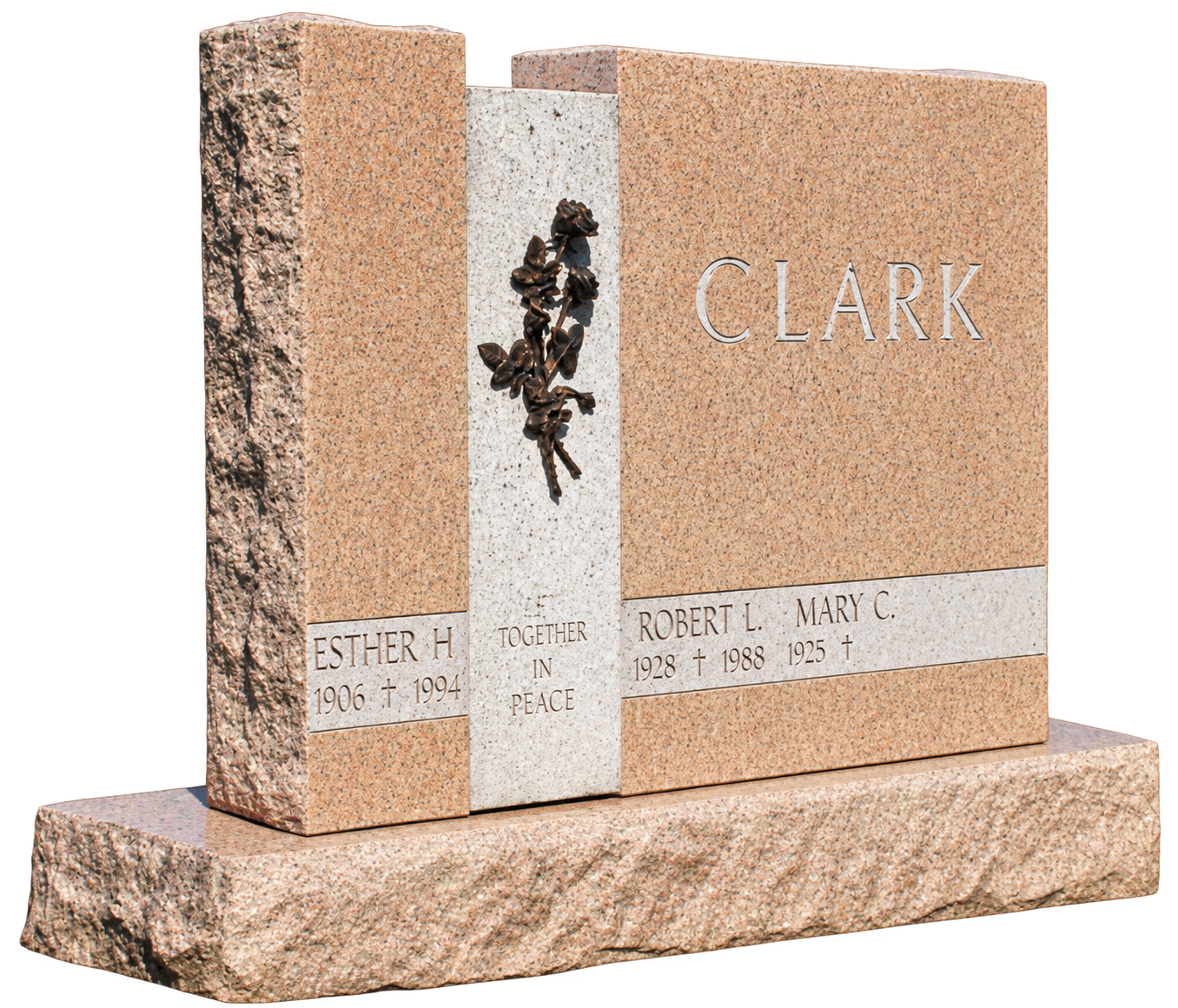 Isolated Granite Memorial Headstone.png
