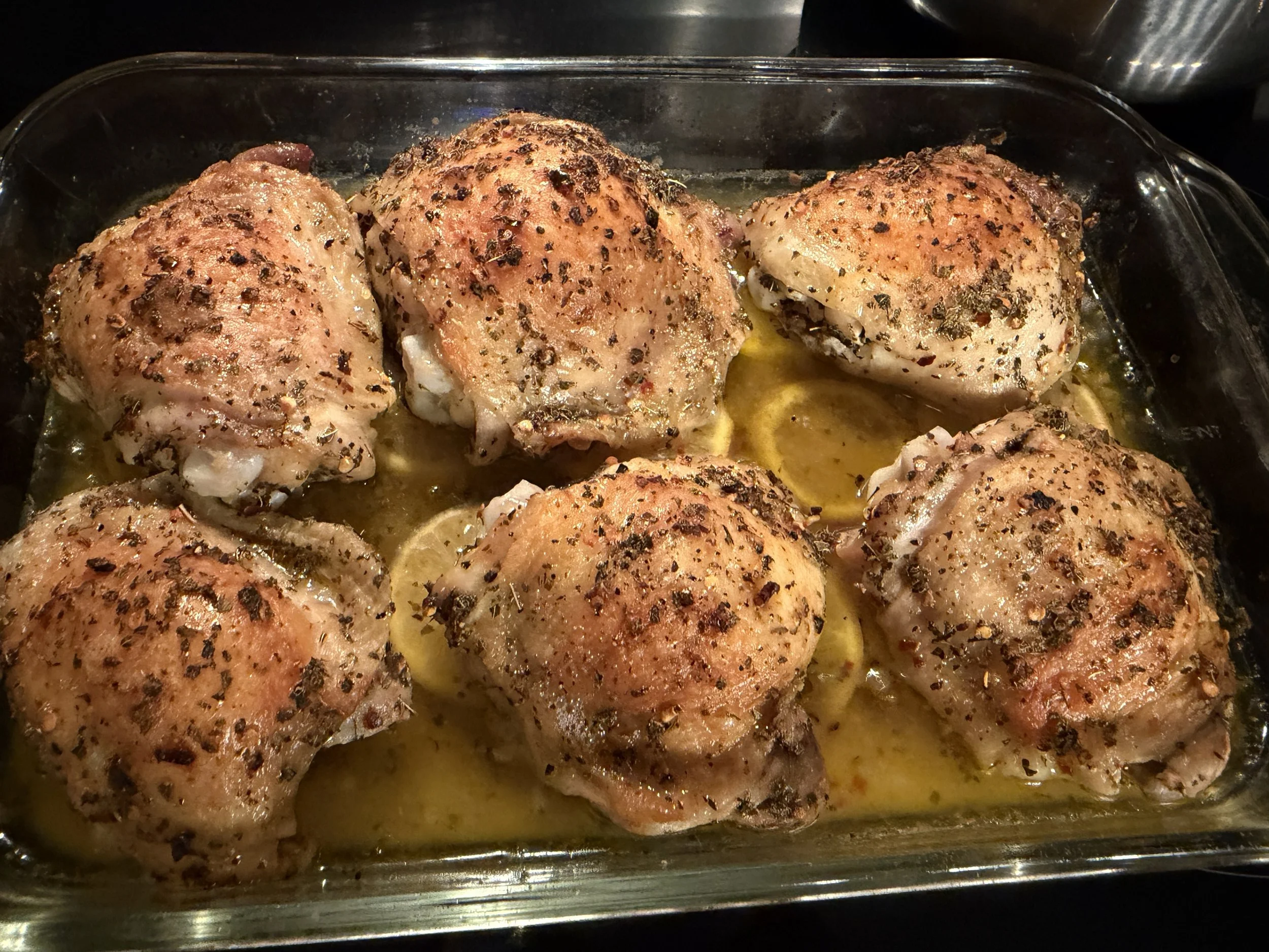 Lemon-Herb Roasted Chicken Thighs 🍋