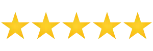 Five-star rating graphic