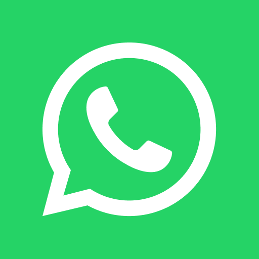 Logotipo de WhatsApp con fondo verde conectado directamente al teléfono de contacto