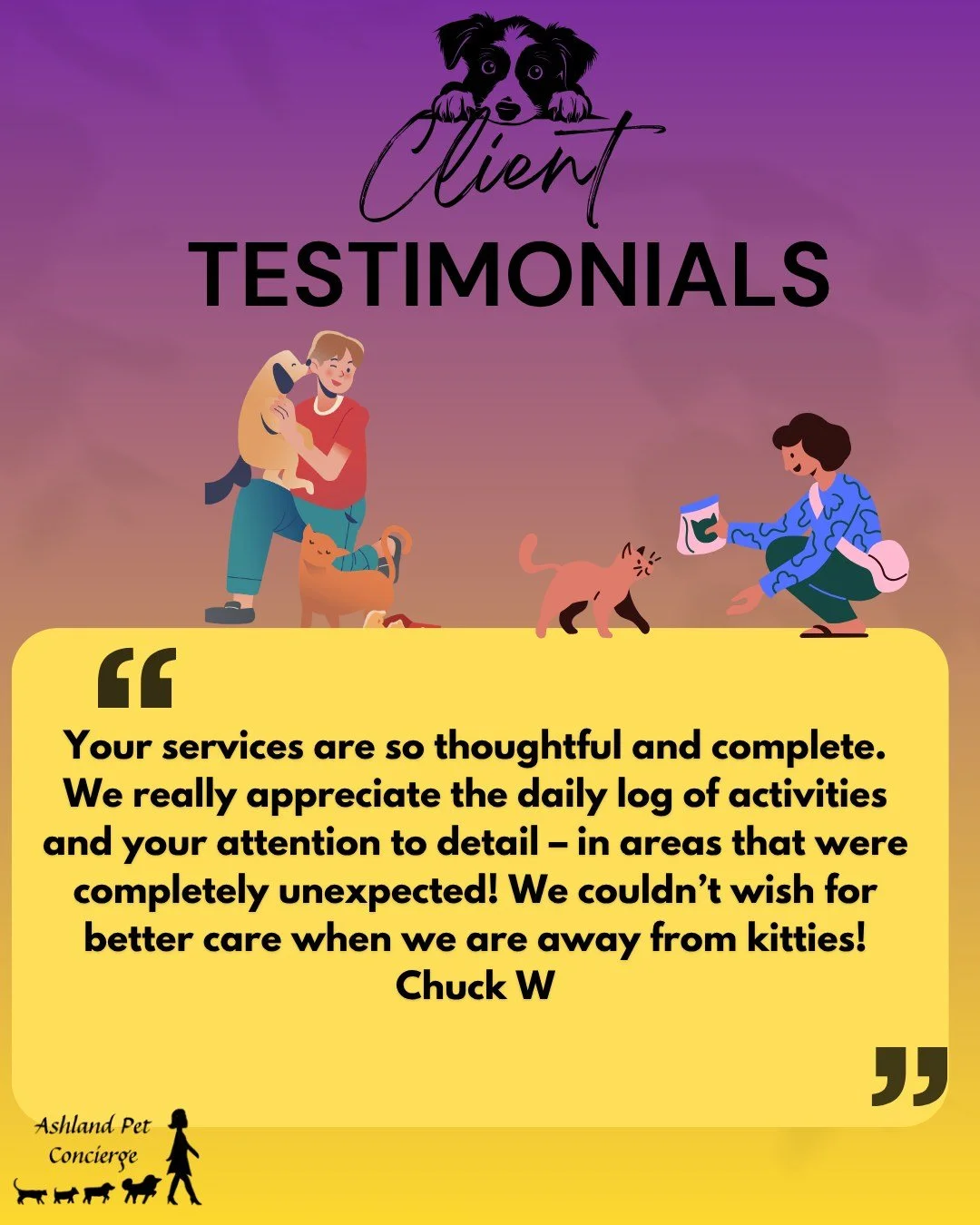 💛 We&rsquo;re so grateful for wonderful clients who take the time to share their experience! Thank you, Chuck, for your kind words. We&rsquo;re so happy to know that our daily updates, attention to detail, and thoughtful care give you peace of mind 
