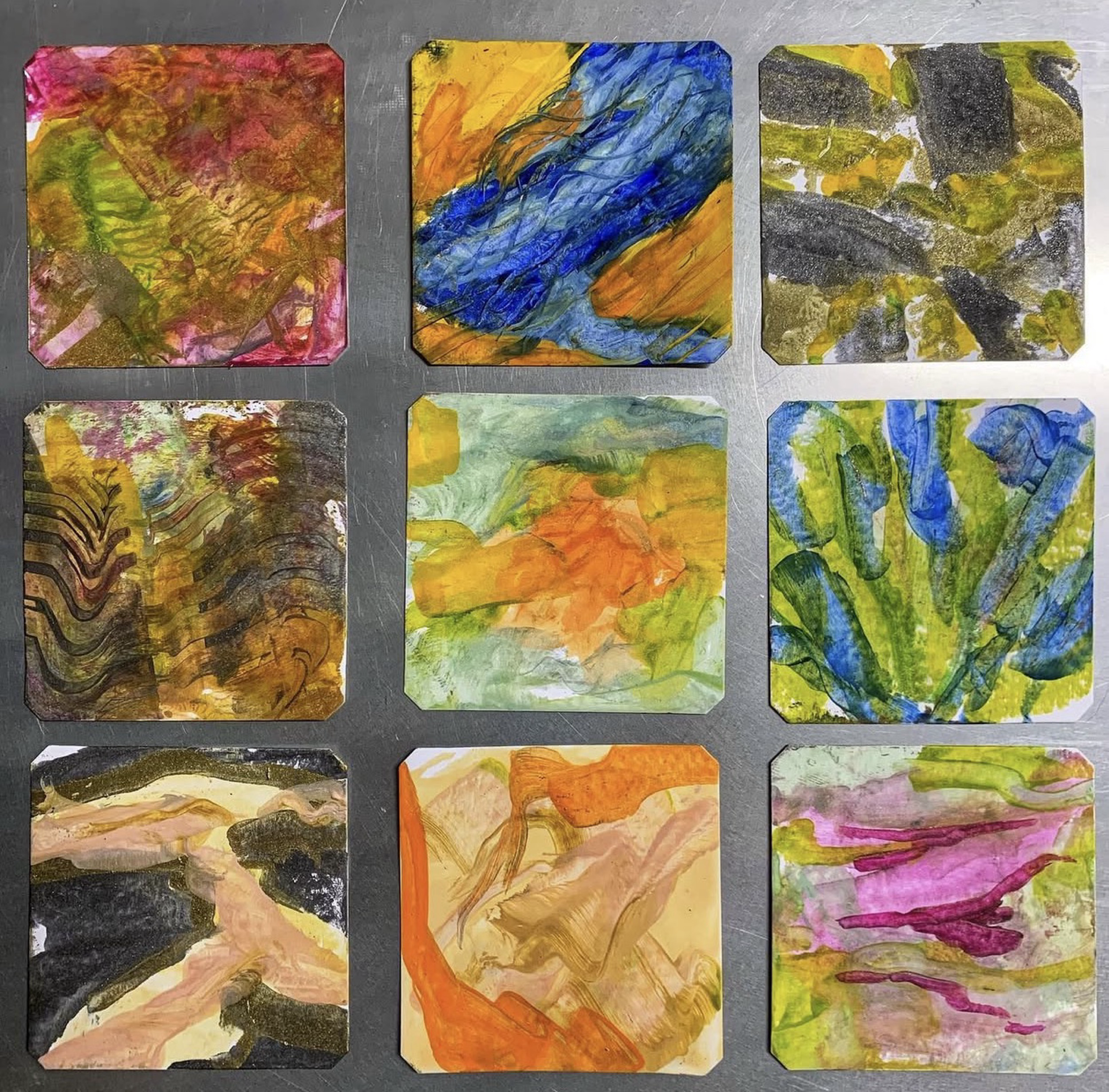 encaustic sketches