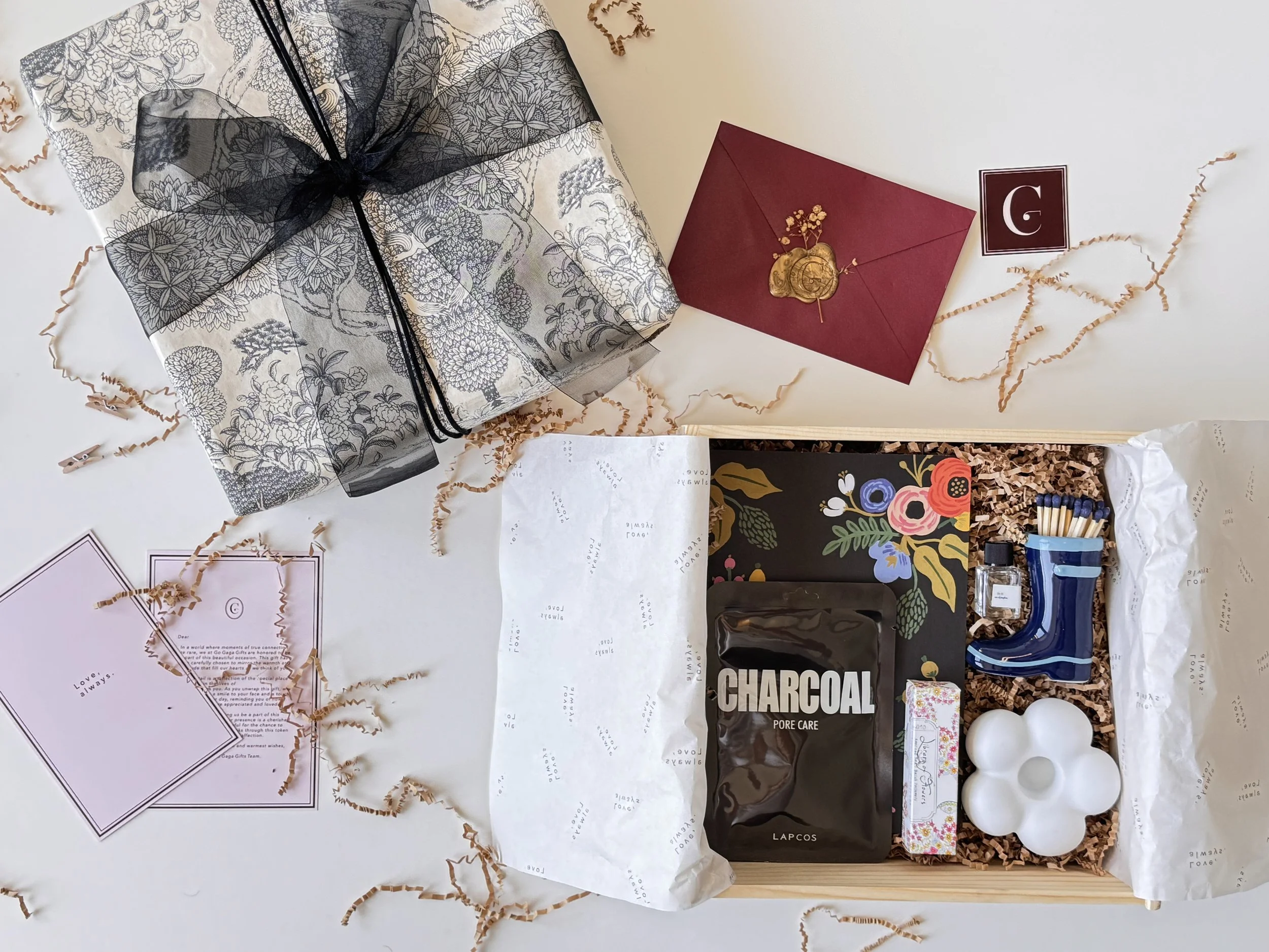 Whimsy and Wonder relaxation gift box for women with playful self-care details