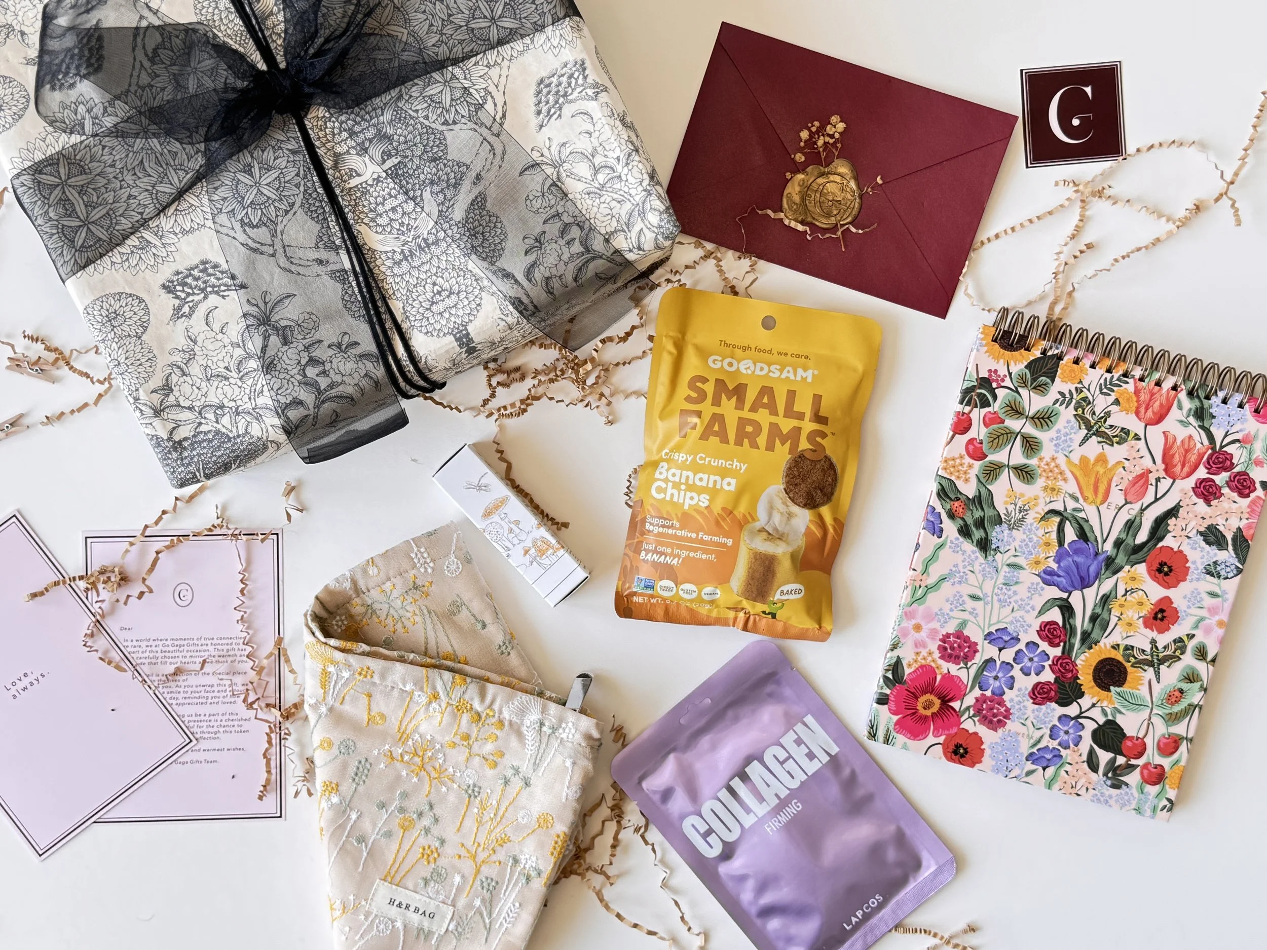 Luxury thank-you or just-because gift box for her with elegant Go Gaga packaging