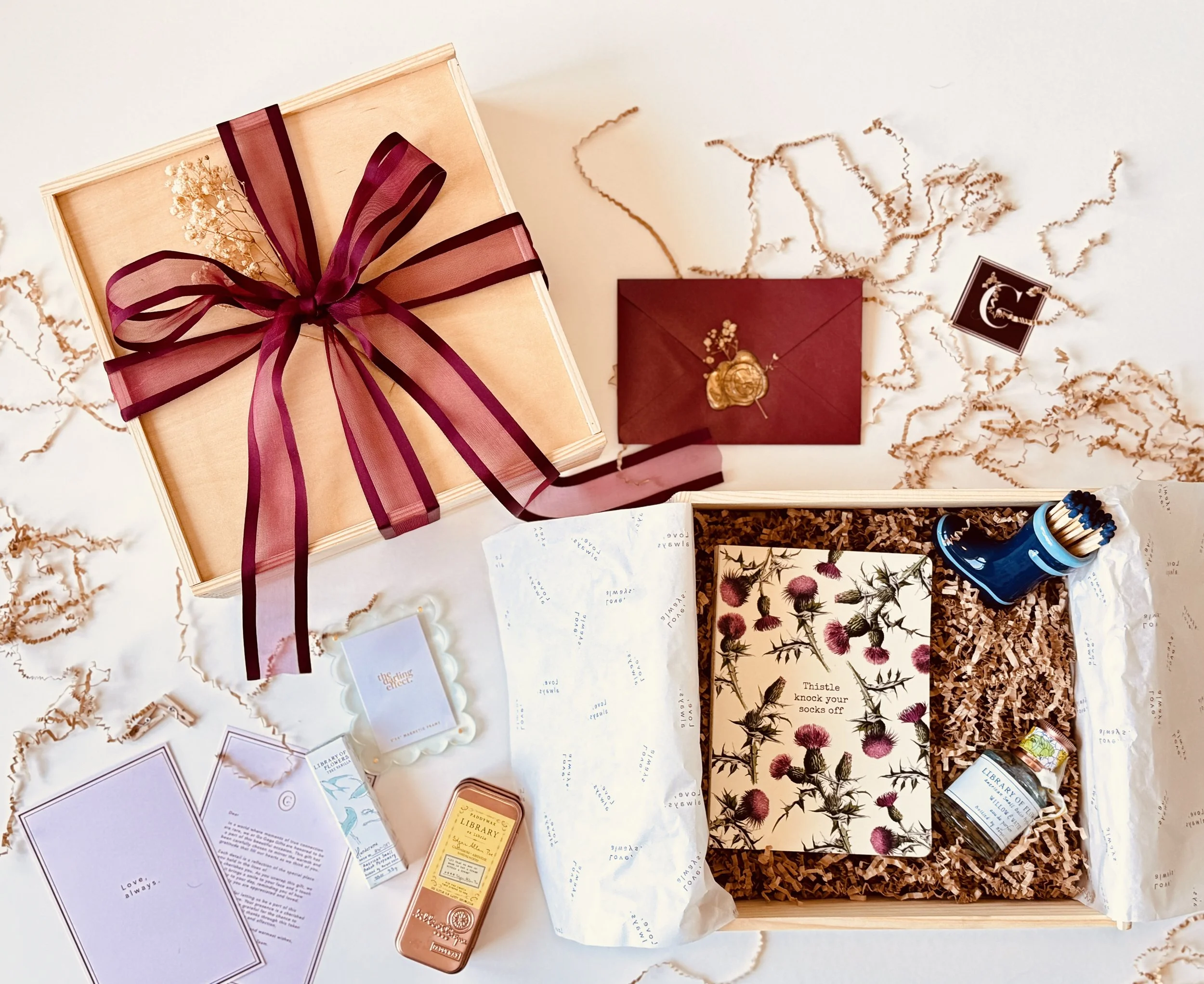 Knockout Kindness Box thoughtful luxury gift box with cheerful curated keepsakes