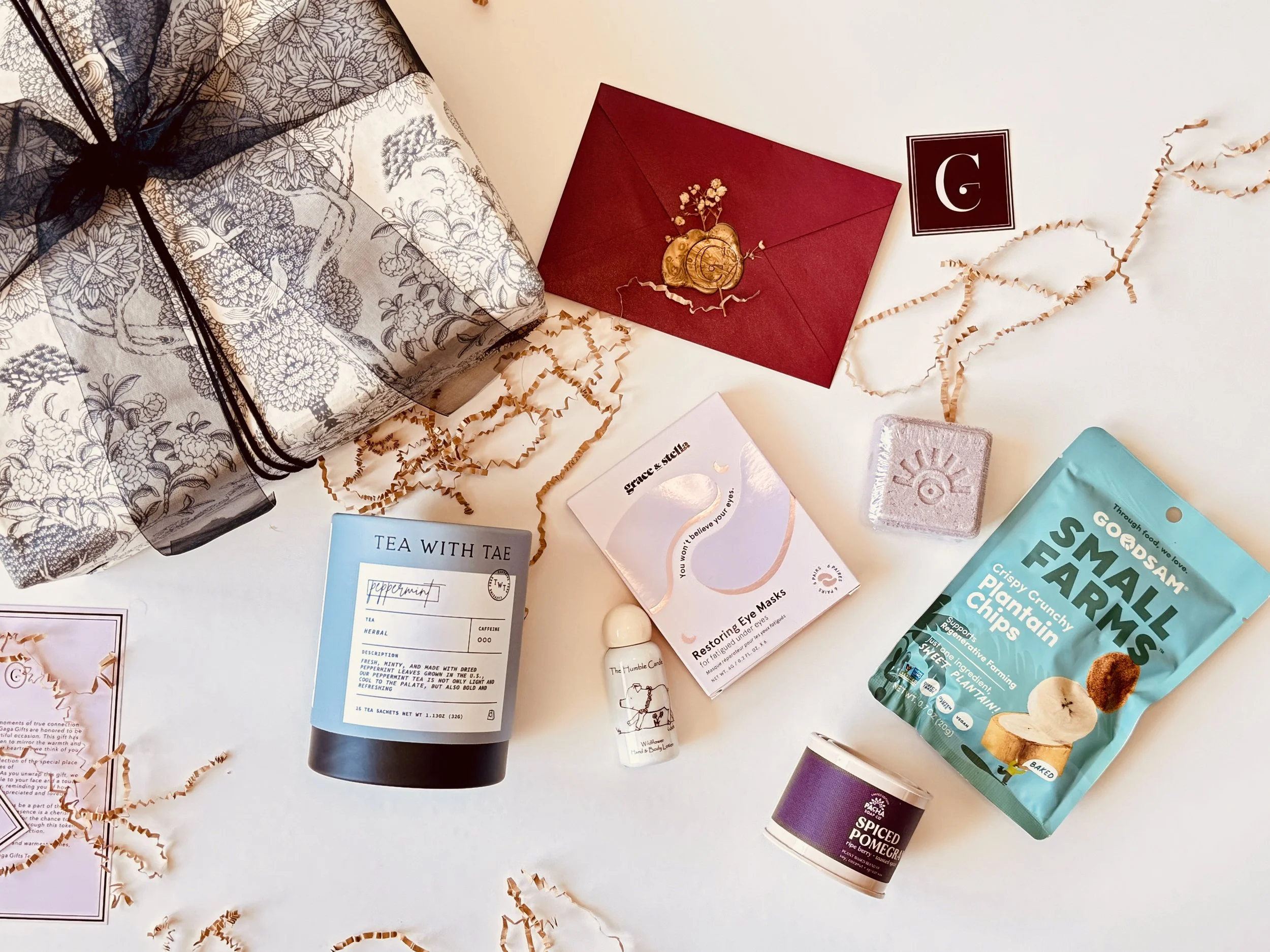 Unwind and Uplift relaxation gift box for her with thoughtful self-care items
