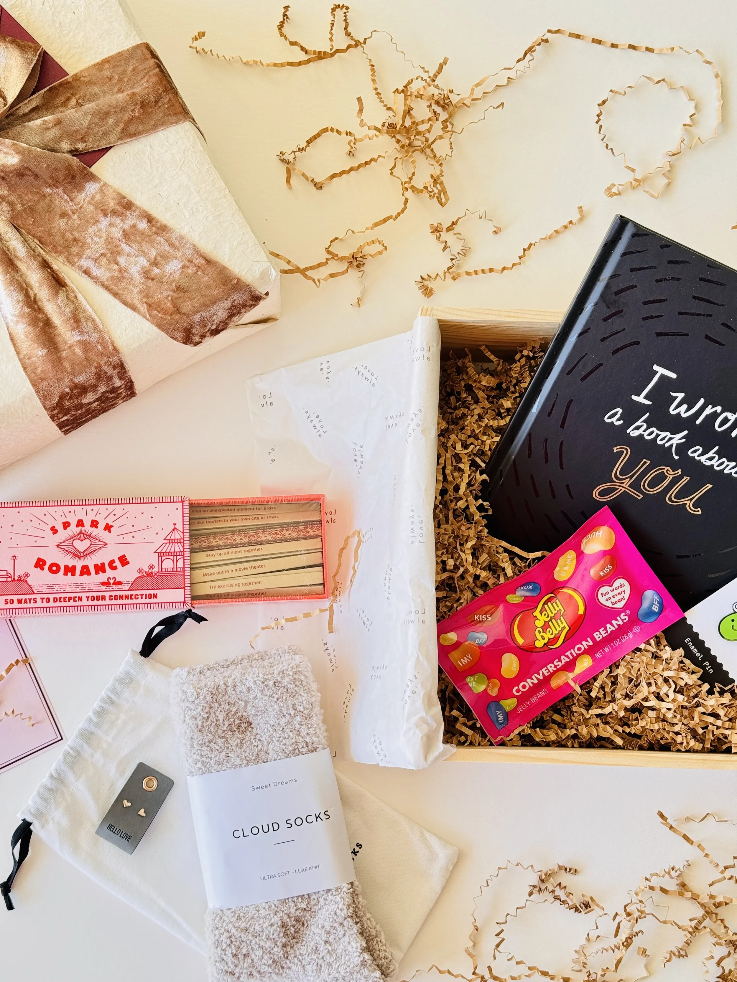 Unique romantic gift box for anniversaries, Valentine's Day, and meaningful love notes