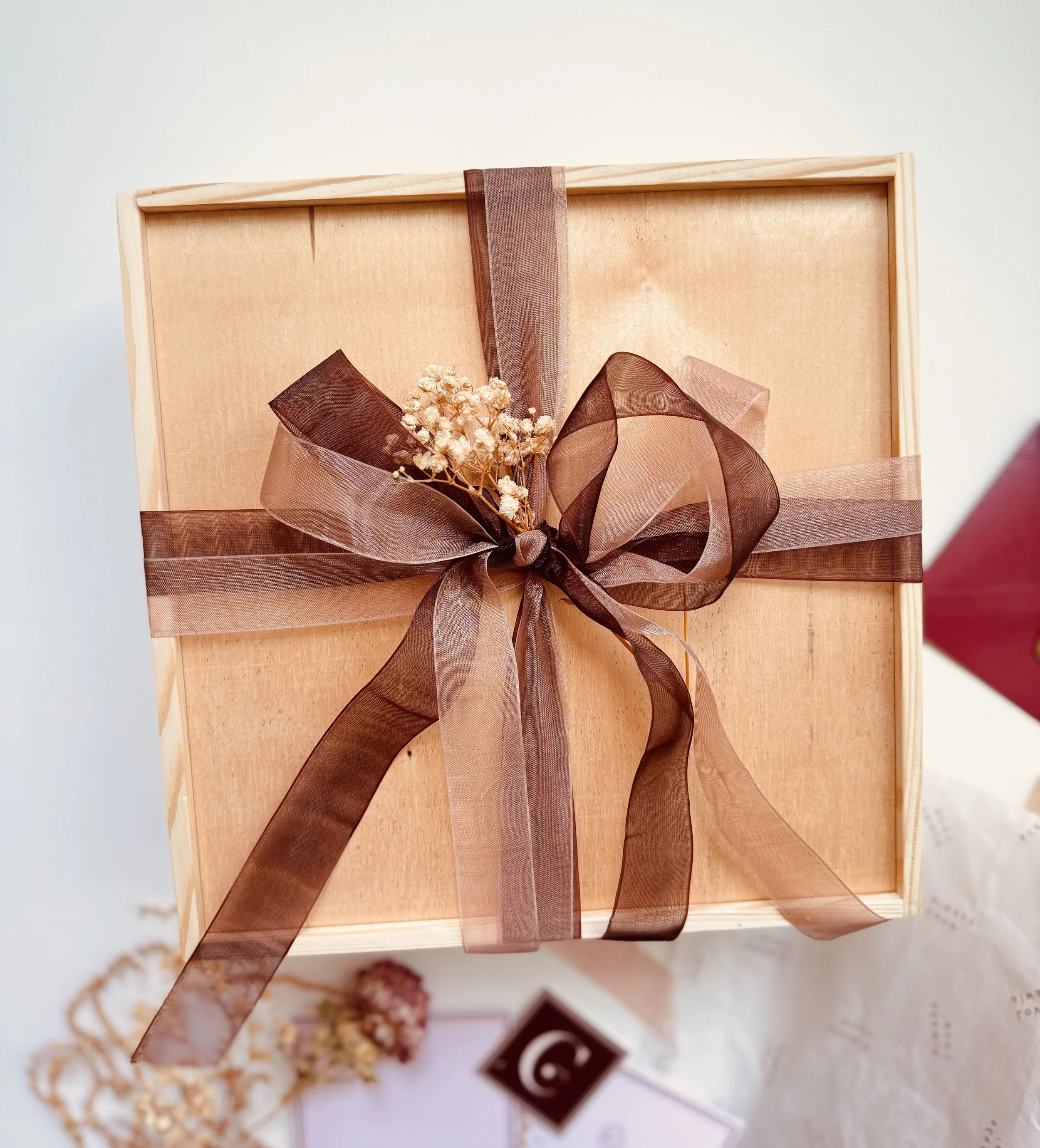 Luxury wedding gift box for bridesmaids, guests, and special event gifting