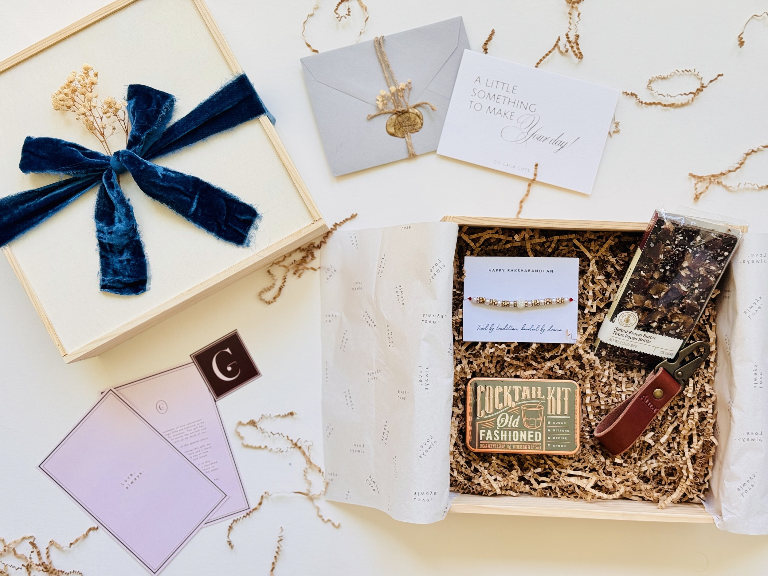 Cheers Bhai premium Rakhi gift box for brother with festive snacks and keepsakes