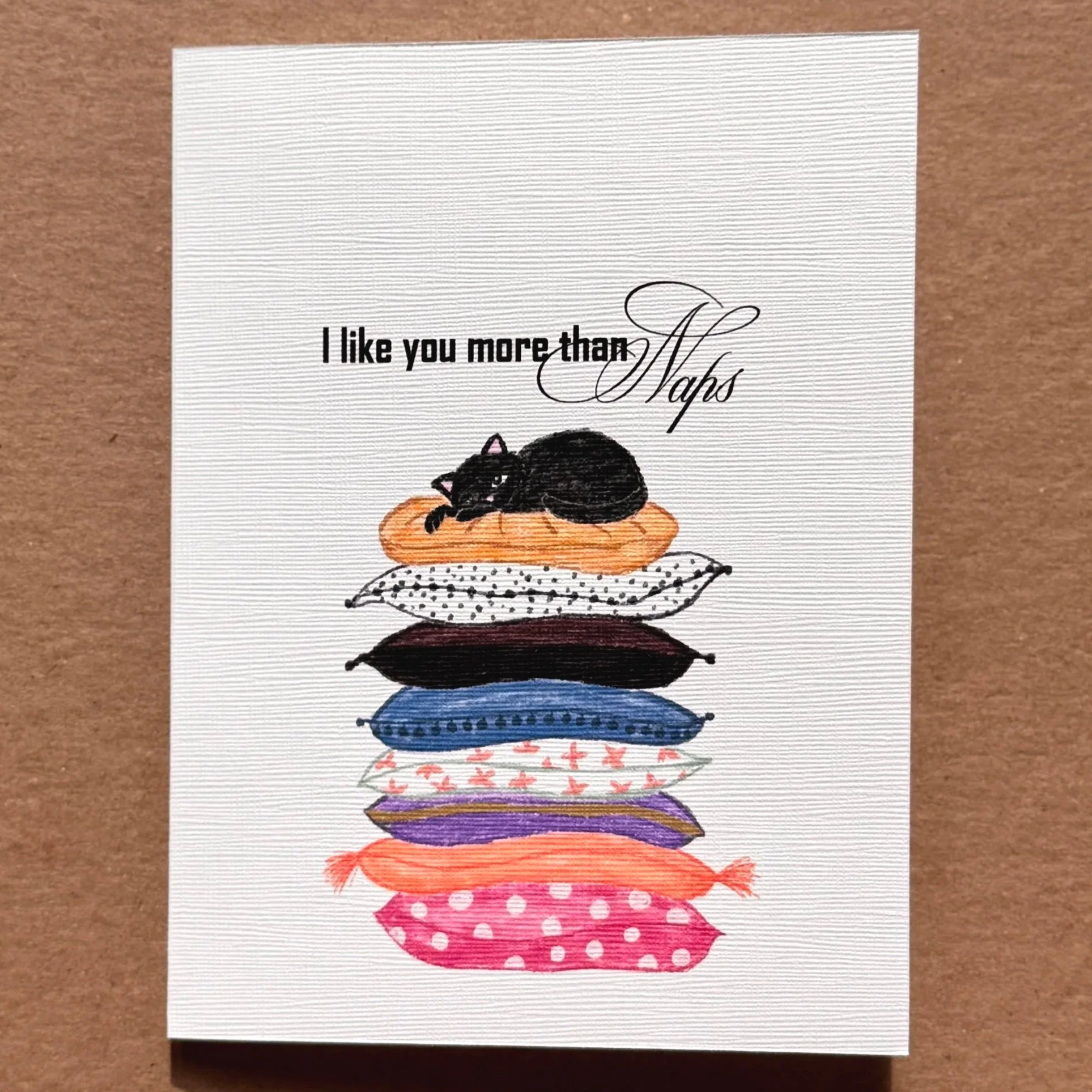 Funny romantic card for Valentine's Day, anniversaries, and everyday love notes