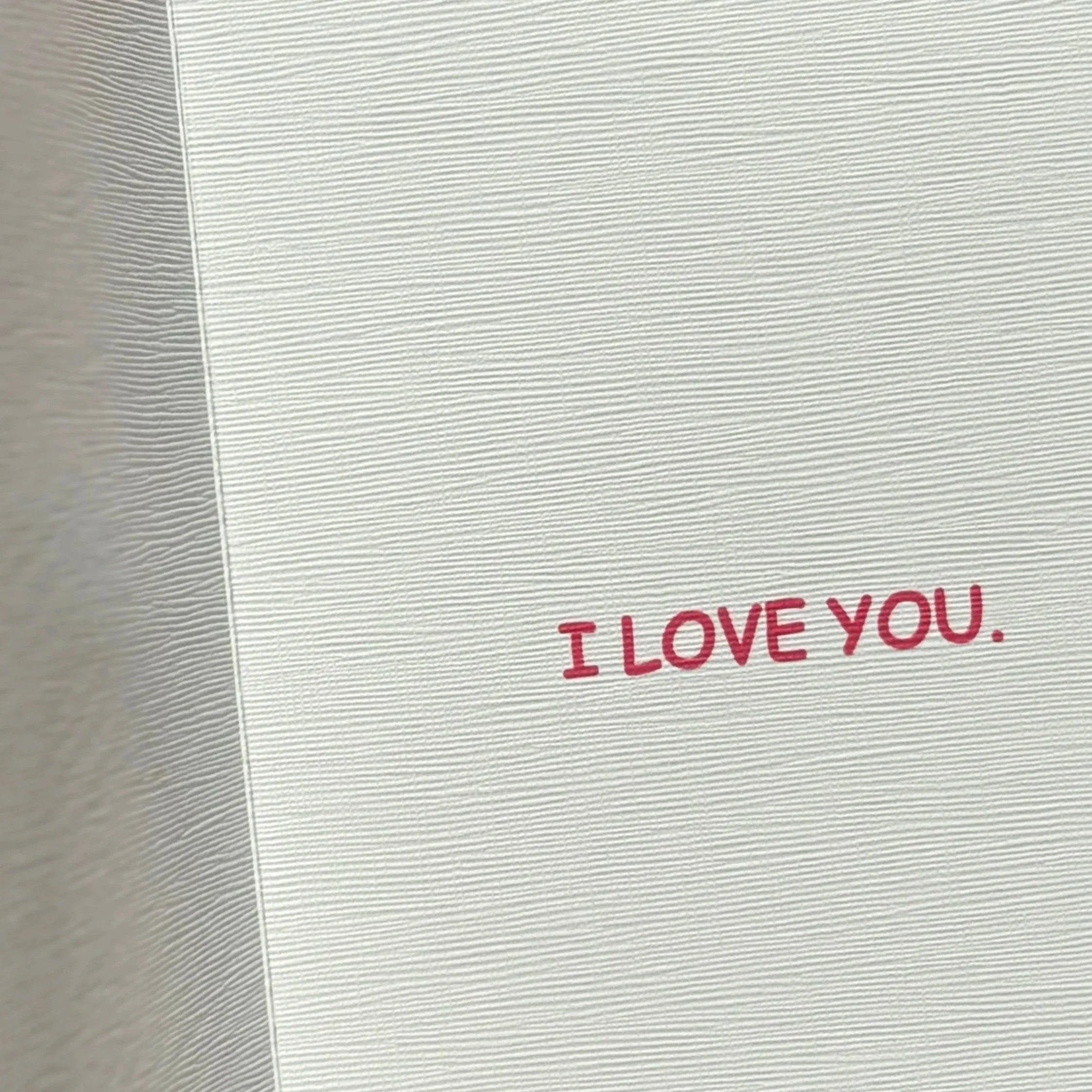 Hi I Love You greeting card with playful romantic message for Valentine's Day or anniversaries