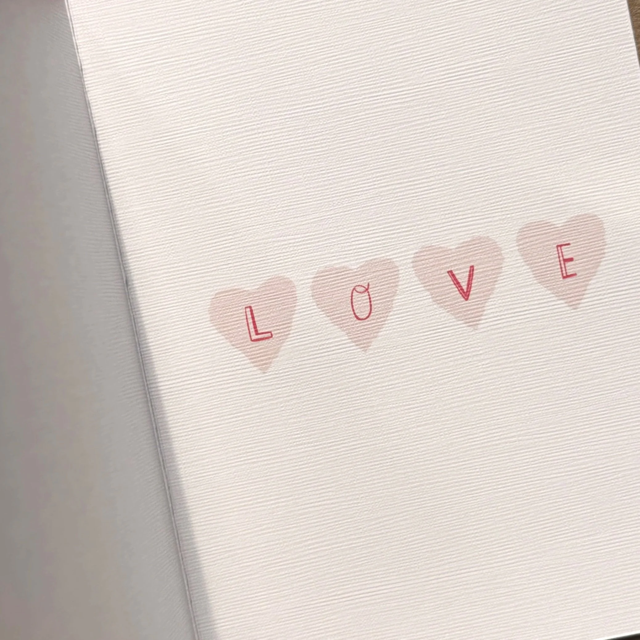 If Love Is Light Valentine's card with heartfelt message and modern romantic layout