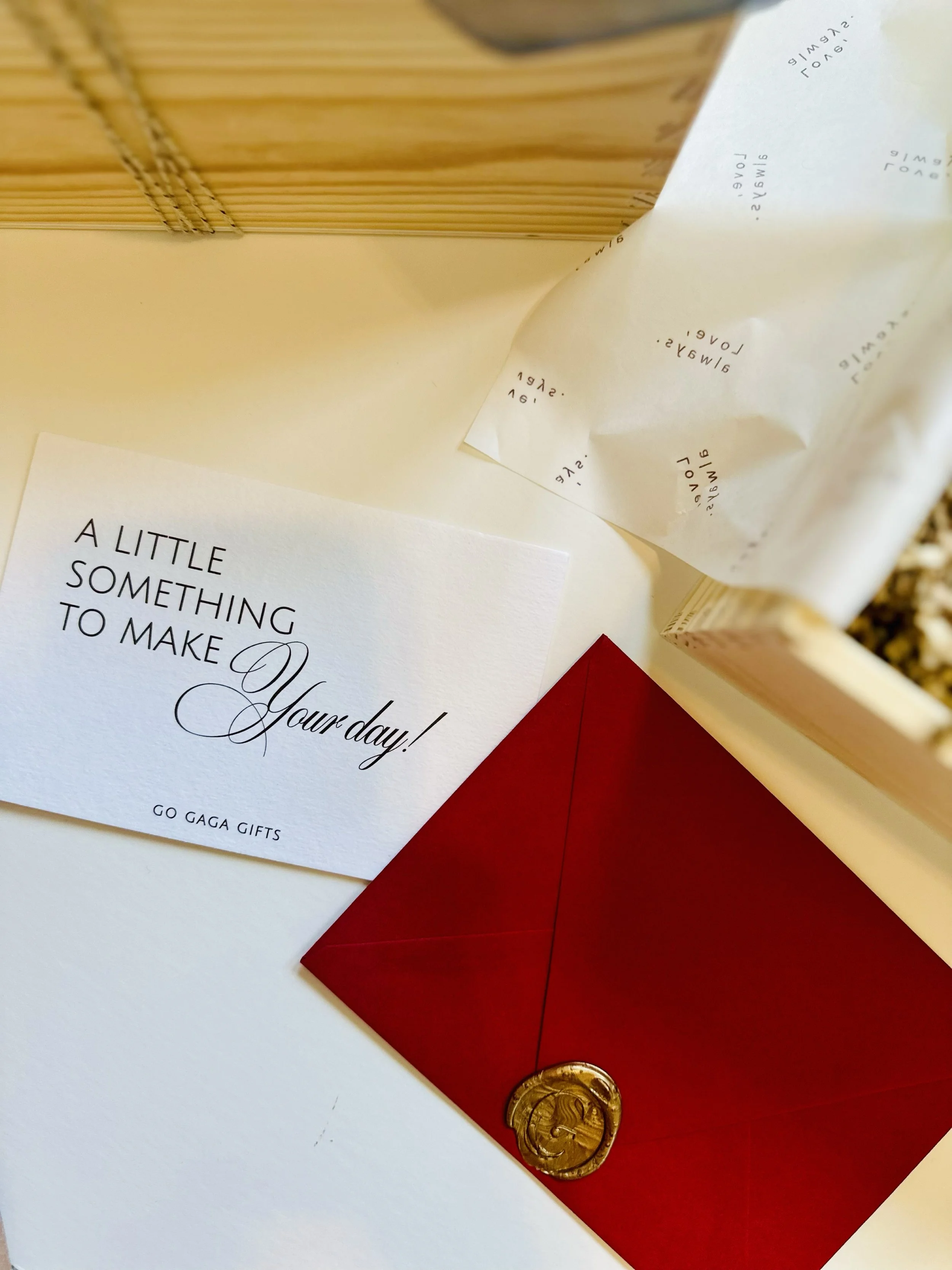 Luxury gift box for husband, boyfriend, or partner with personalized note card