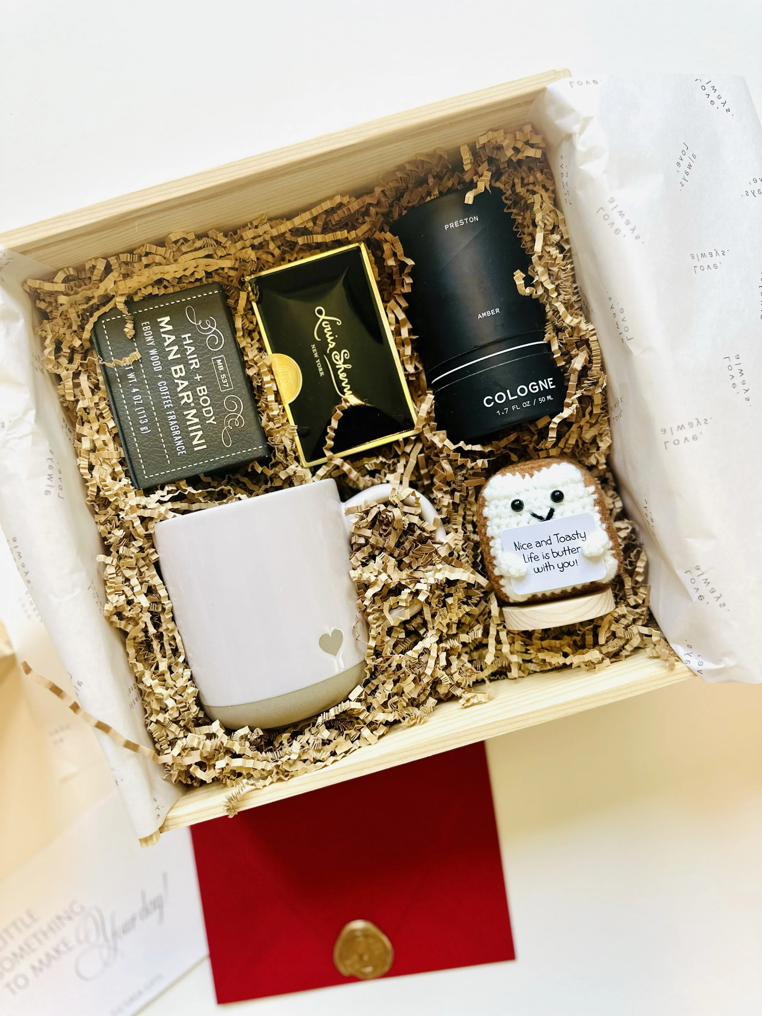 Him and Home romantic gift box for him with thoughtful home-inspired keepsakes