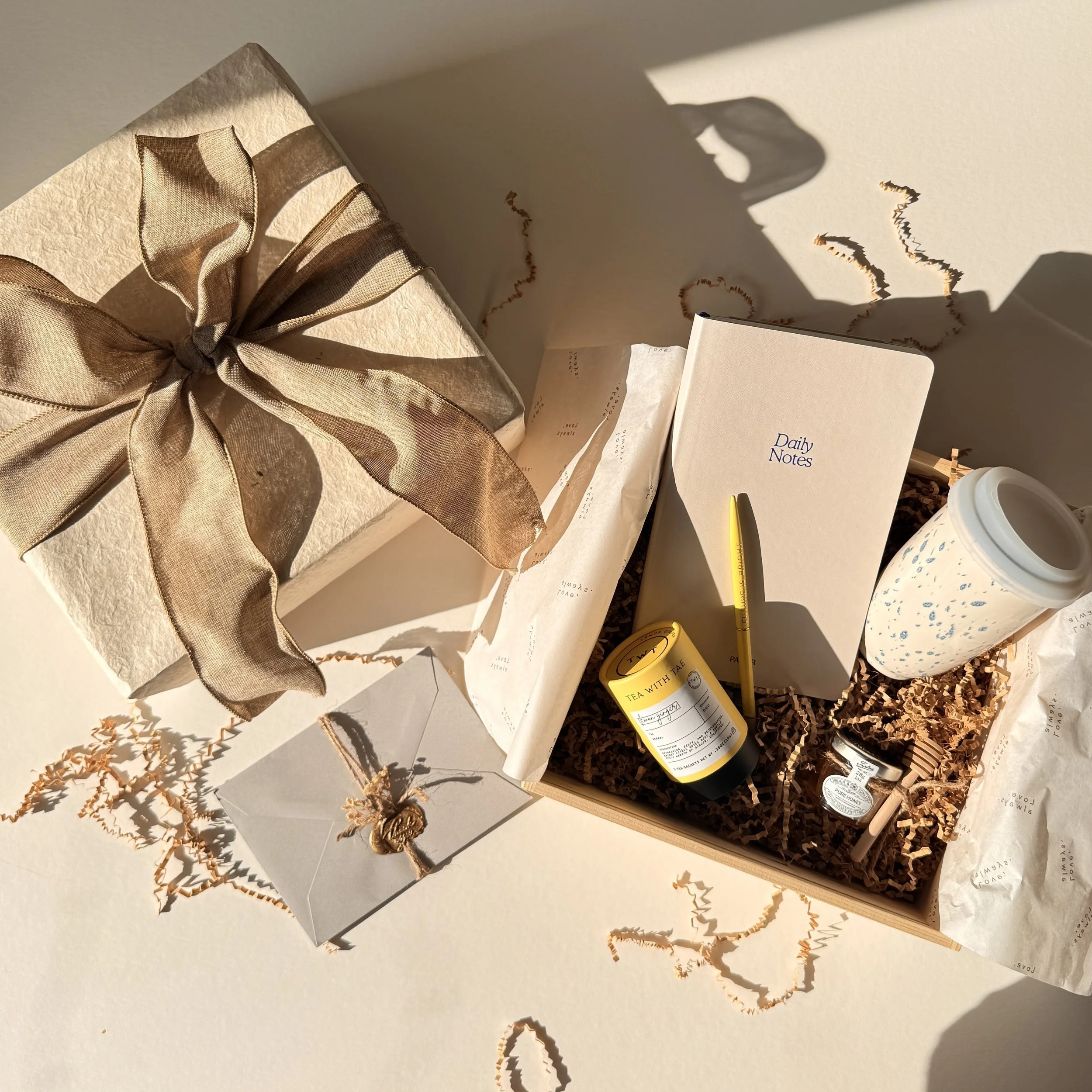 The Corporate Calm Box, a calming self-care gift box for employee wellness from Go Gaga Gifts