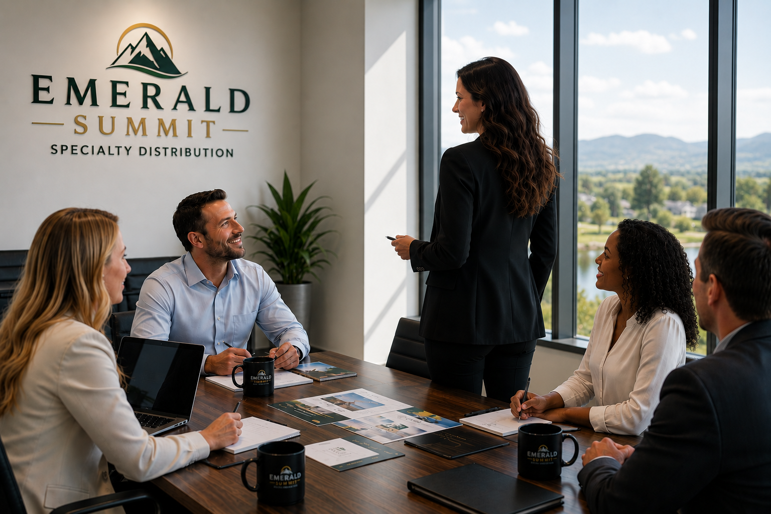 Team meeting at Emerald Summit