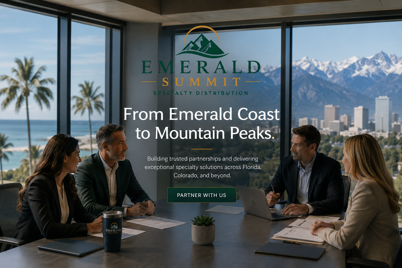 Emerald Summit Specialty Distribution corporate team serving Florida and Colorado through trusted regional distribution partnerships.
