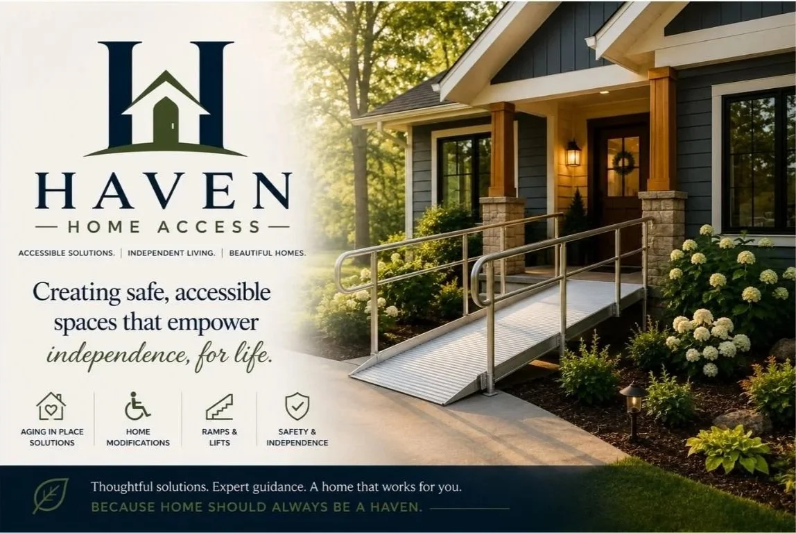 Beautiful accessible Colorado home with wheelchair ramp aging-in-place home accessibility solutions.
