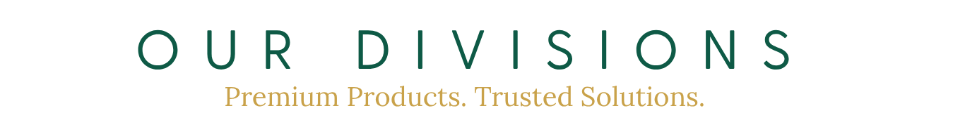 Emerald Summit divisions logo with the slogan 'Premium Products. Trusted Solutions.'