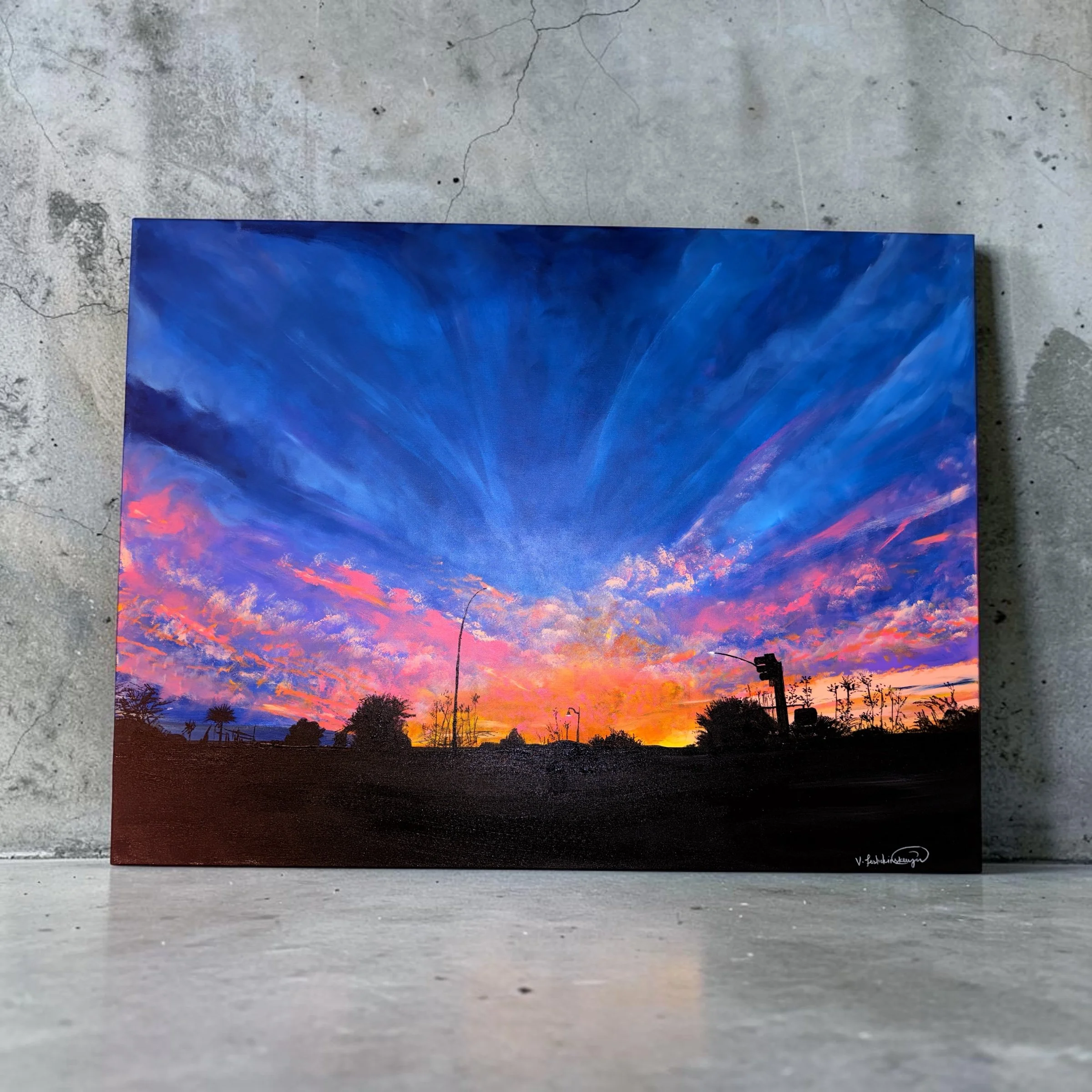 Sunset Run Endorphins -  Original Piece