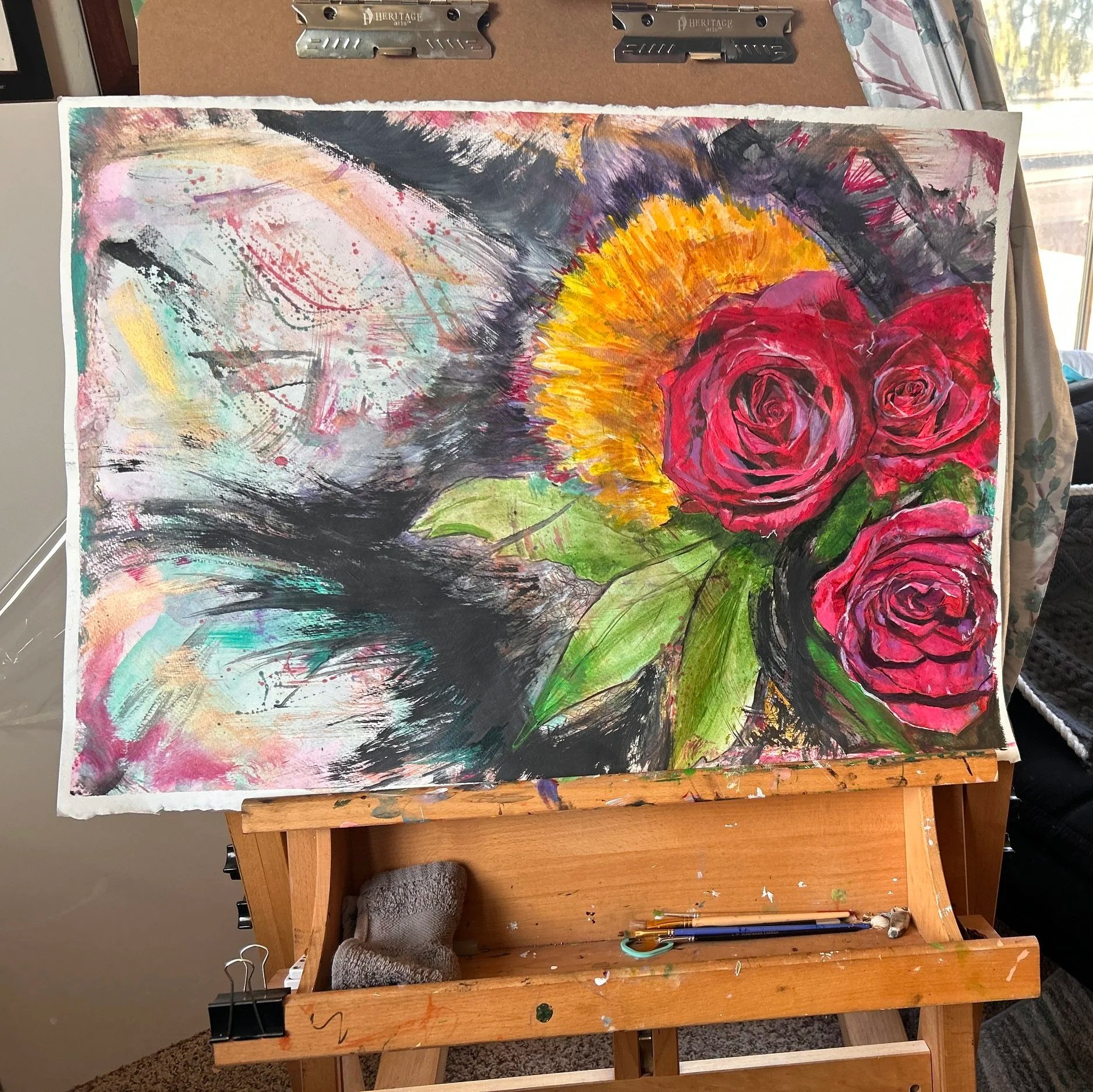 Roses Flowing - Original Piece