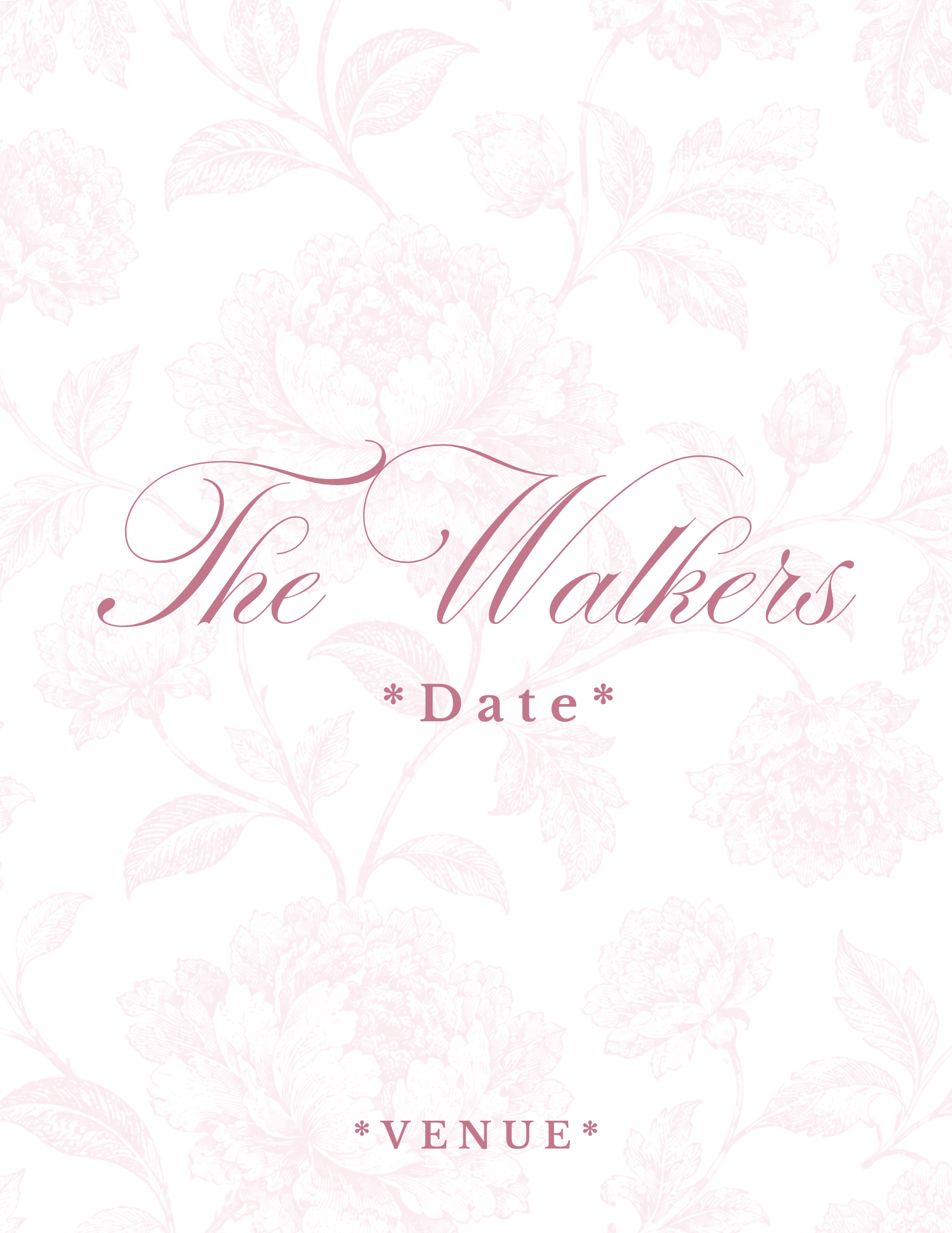 Wedding Binder Template (Pink Floral)