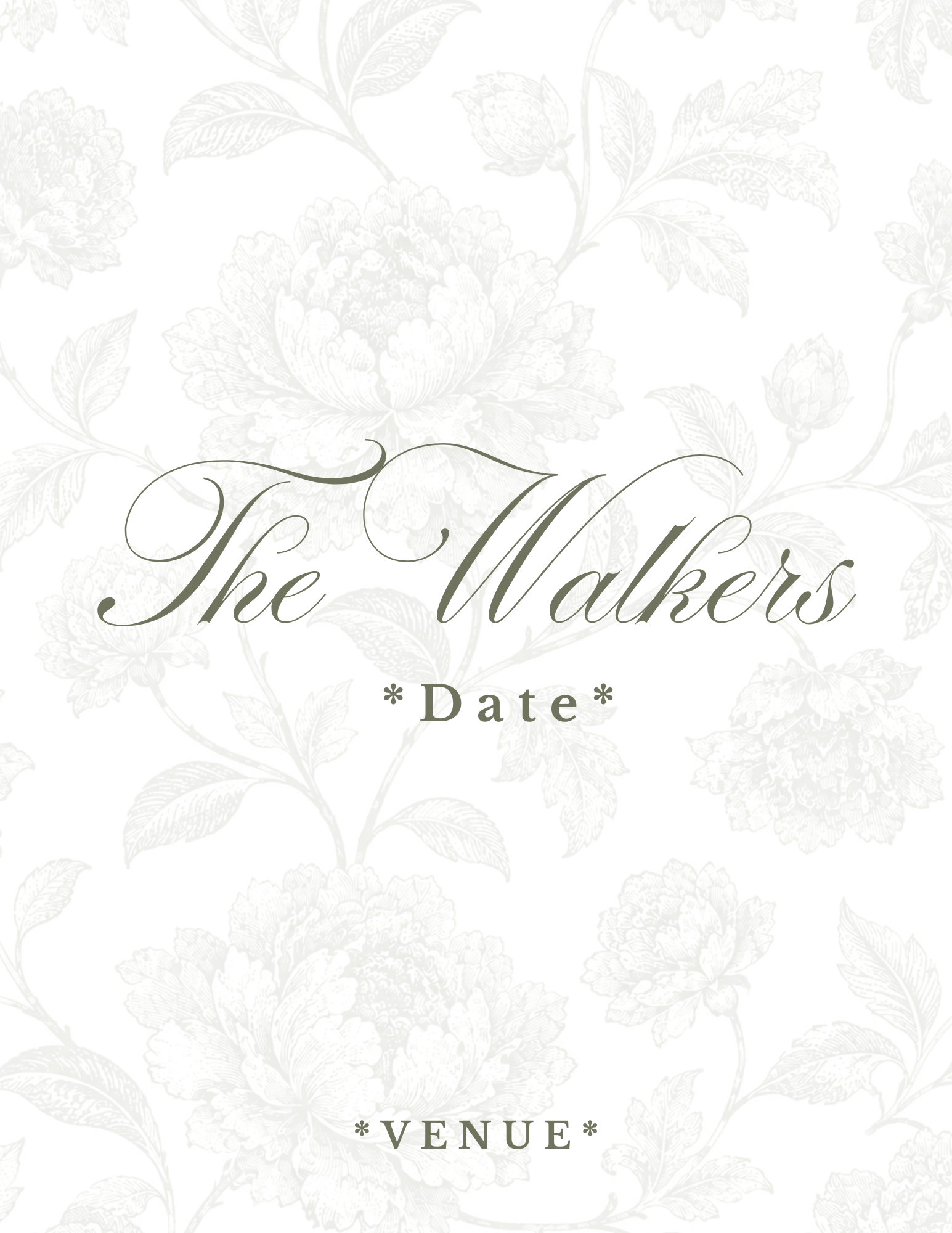 Wedding Binder Template (Green Floral)