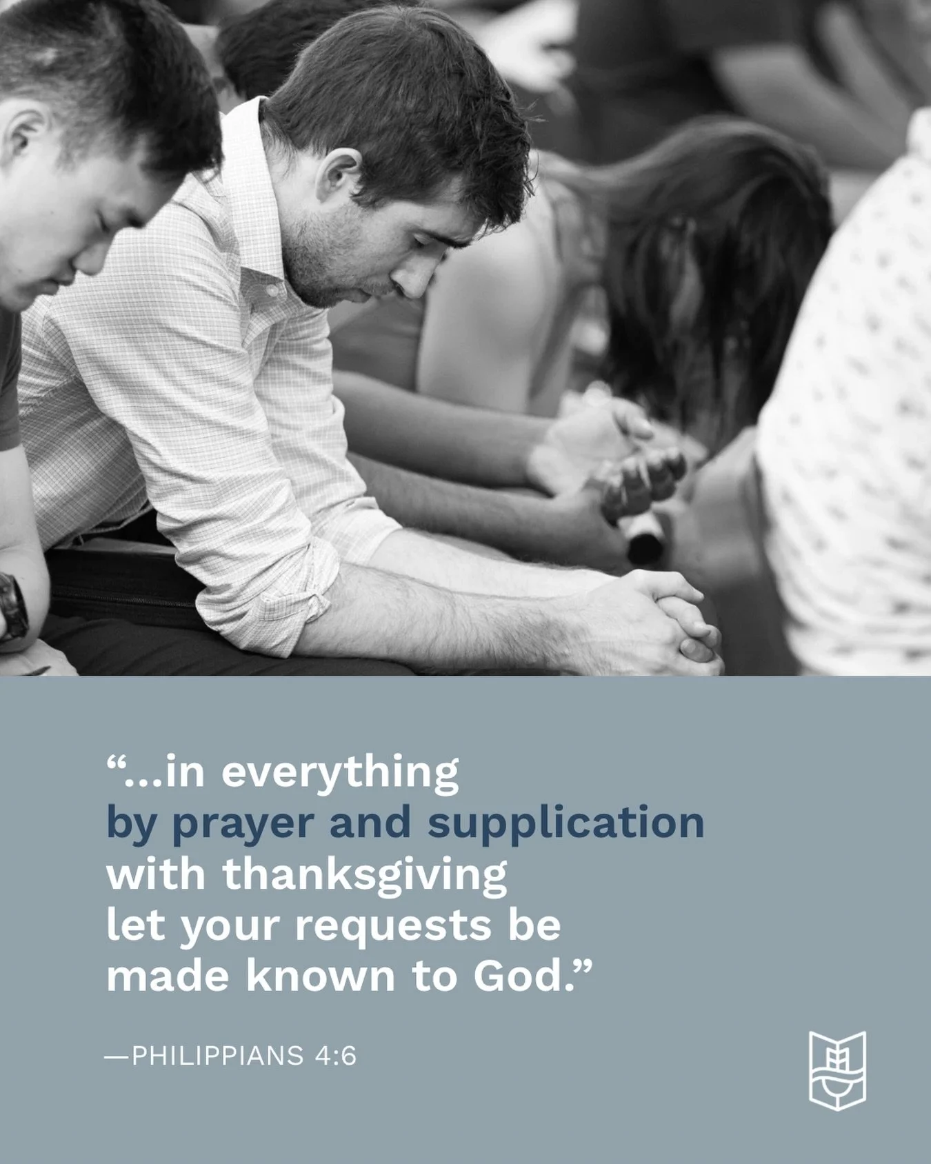 &ldquo;Do not be anxious about anything, but in everything by prayer and supplication with thanksgiving let your requests be made known to God.&rdquo; (Philippians 4:6)

This Sunday, we have the opportunity to do just that&mdash;together. Join us 15-