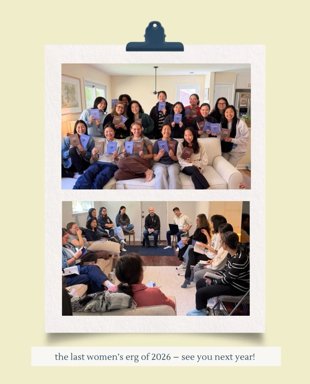 This past weekend, we wrapped up our final Women&rsquo;s Ecclesiology Reading Group (ERG) of the year!🥳

Throughout the year, our ladies have read and discussed topics such as the Lord&rsquo;s Supper and baptism, biblical theology, counseling, and m