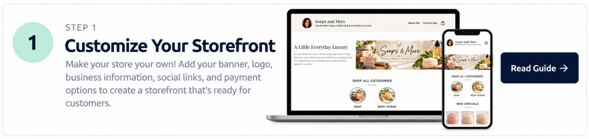customize your claimcart storefront with a computer and cell phone matching the online storefront