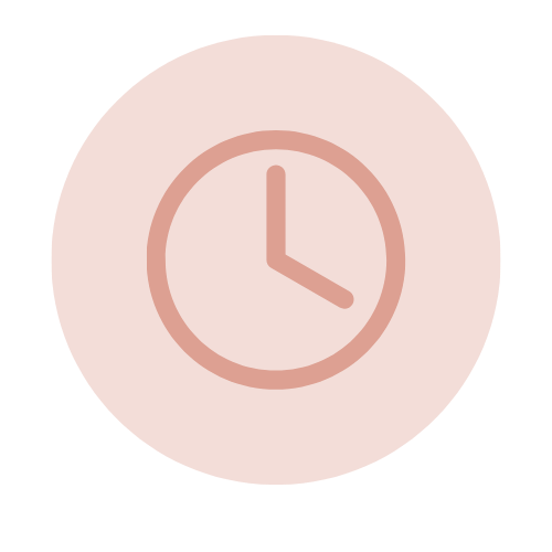 A large pinkish-beige circle on a black background.