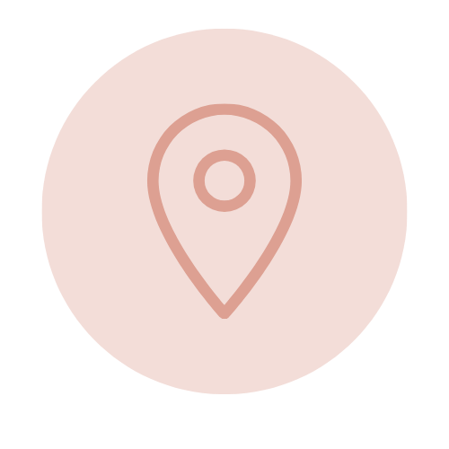 A pink circle on a black background.