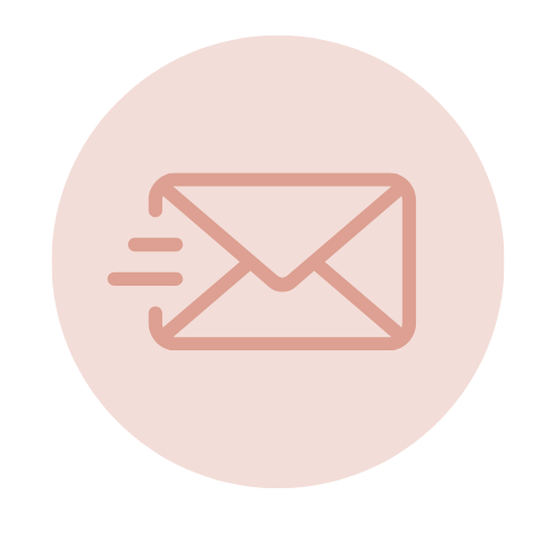 A large pinkish-beige circle against a black background.