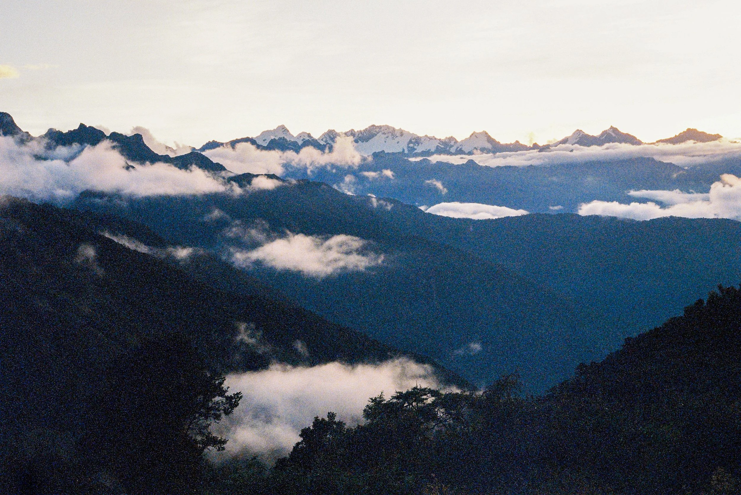 Dusk Over the Andes