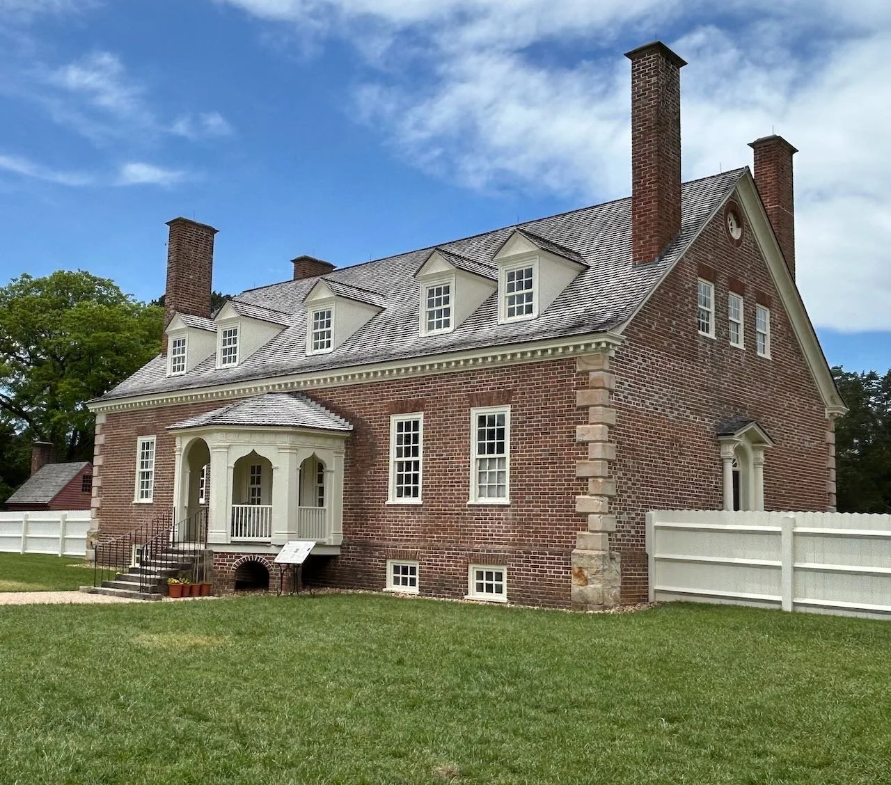 George Mason's Gunston Hall rear of house