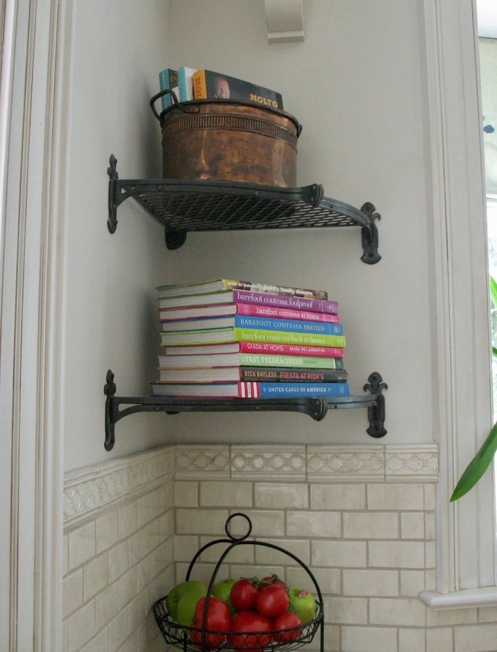 Forged iron custom kitchen pot racks and shelves