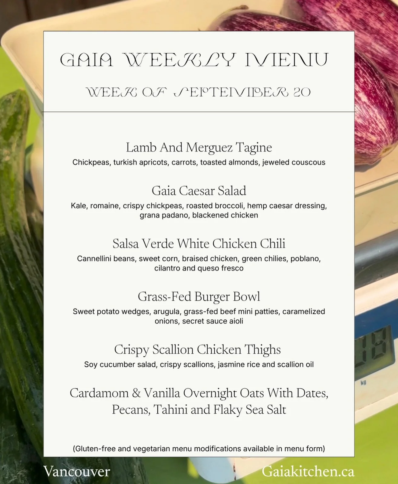 We are now accepting new subscription orders and private clients starting the week of September 20th, thank you for your joining our waitlist and your patience while we grow and adjust! 

Our menu for the week of September 20th is live and open for n