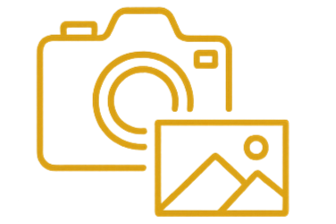 Icon of a camera with a picture overlay